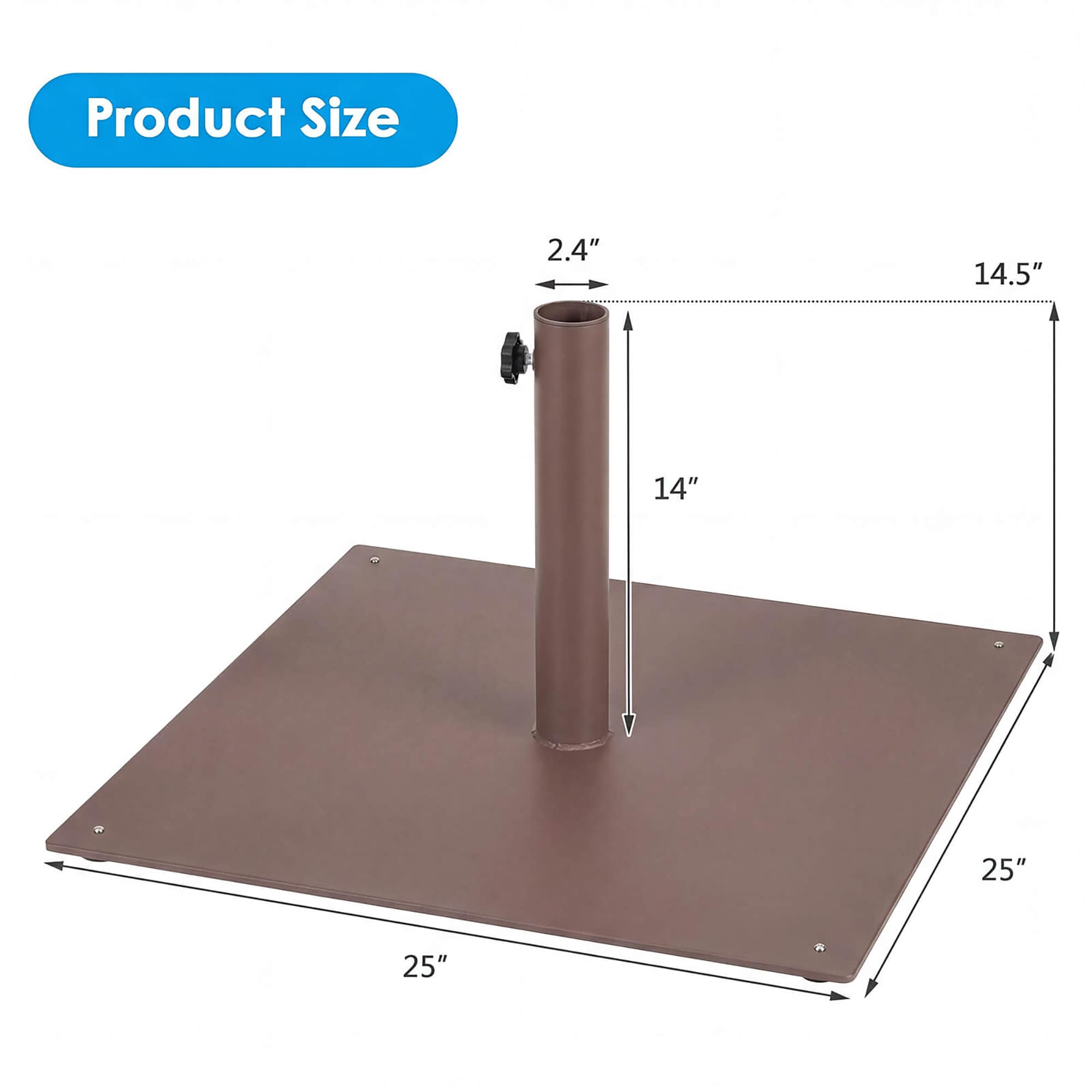 Costway HCST12080 Umbrella-Bases - View #2