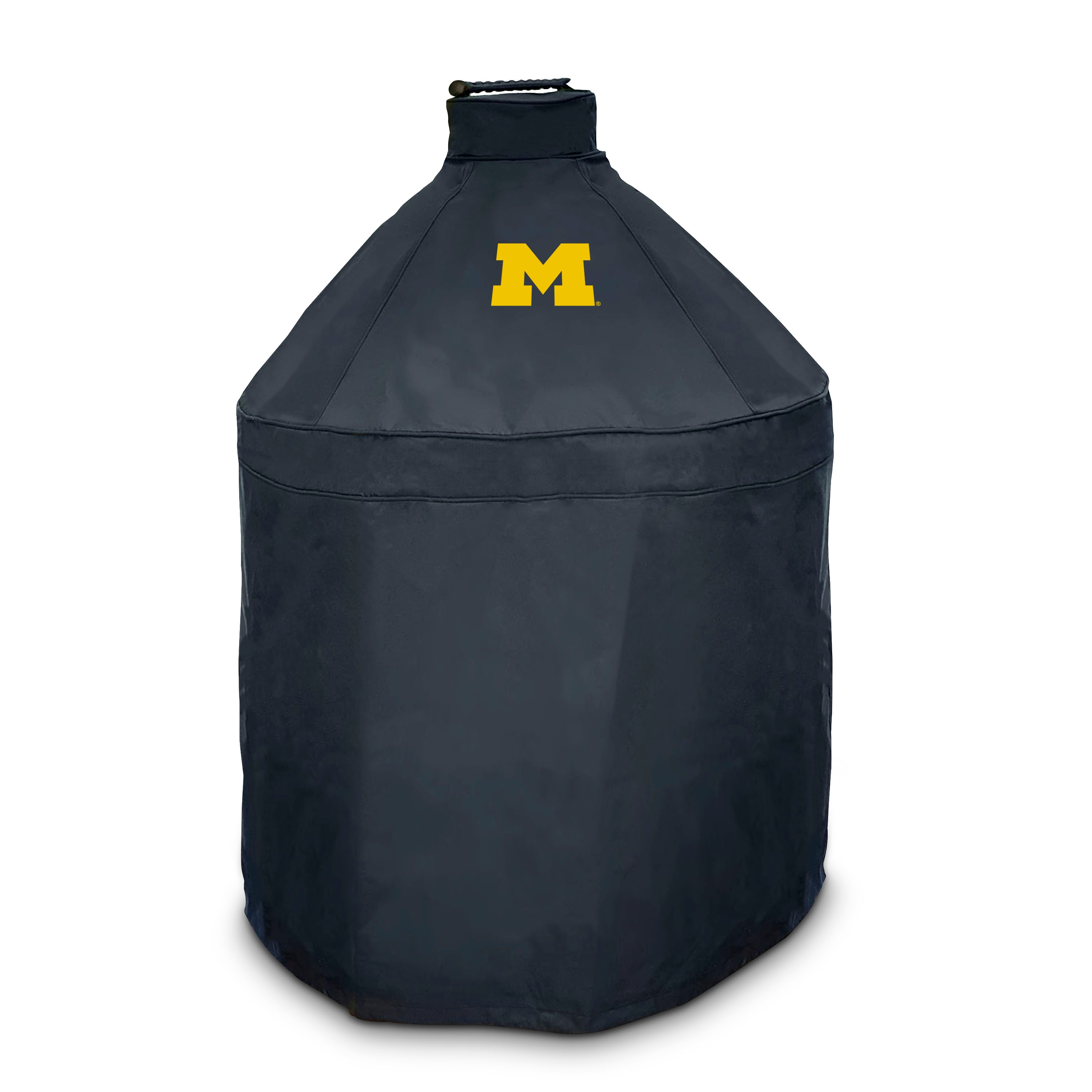 FANMATS 42799 Michigan Wolverines NCAA Kamado Grill Cover 27-Inches W x 40-Inches H Black Kamado grill Cover