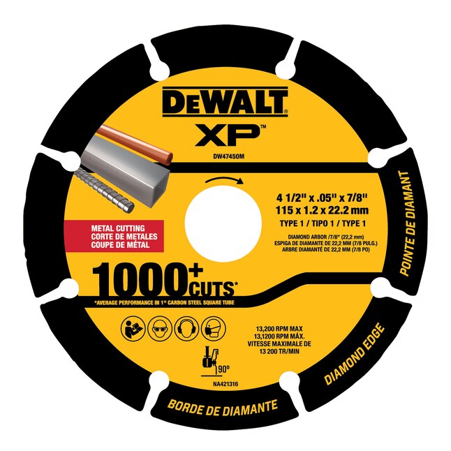 DEWALT XP Diamond 4.5-in Cut-off Wheel DEWALT XP Diamond 4.5-in Cut-off Wheel