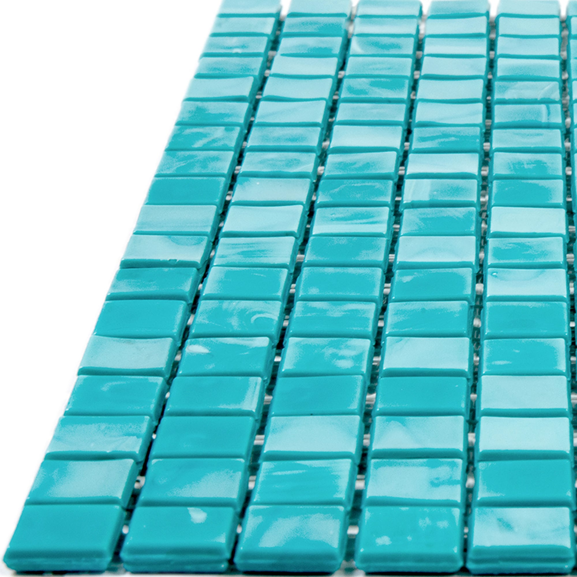 Apollo Tile Skosh Turqouise Green 11-1/2-in x 11-1/2-in Glossy Glass Uniform Squares Floor and Wall Tile (18.69-sq. ft/ Carton)