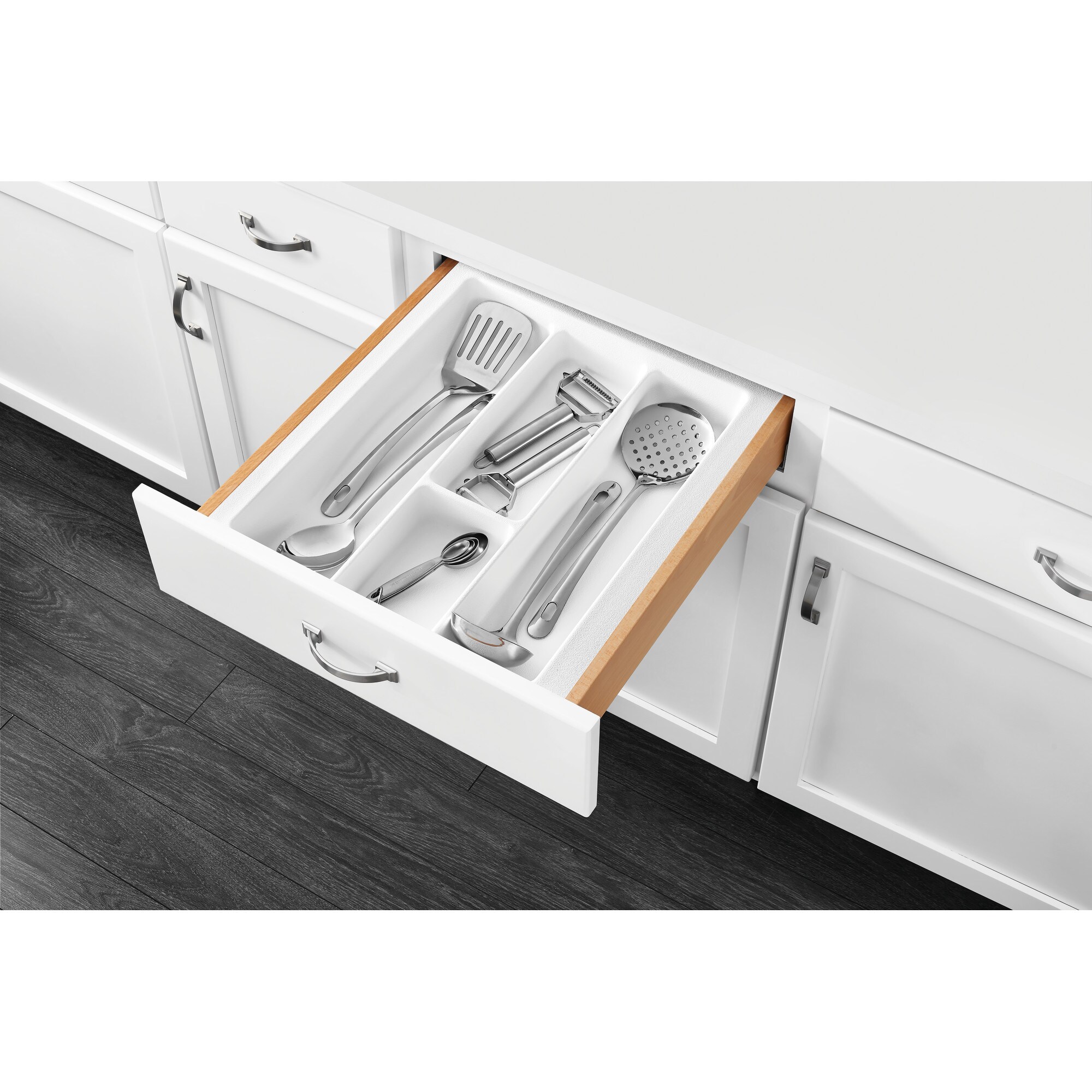 interDesign 13.8-in x 10.6-in Clear Plastic Drawer Organizer in