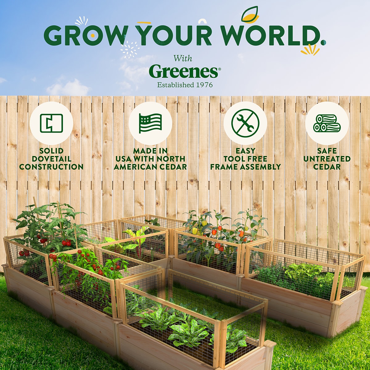 Greenes Fence RCUSB8X12CG Raised-Garden-Beds - View #8