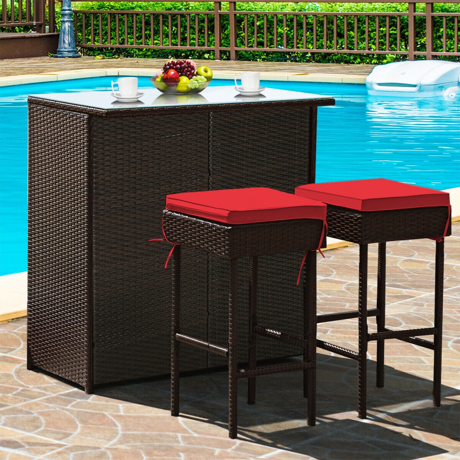 WELLFOR OUG68745RE Patio-Dining-Sets - View #3