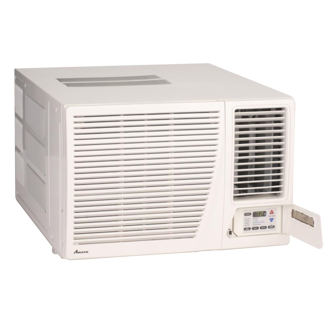 Amana 900 Sq Ft 230 Volt White Through The Wall Air Conditioner Heater Included In Conditioners Department At Com - Wall Mounted Air Conditioner Heater Combo Installation