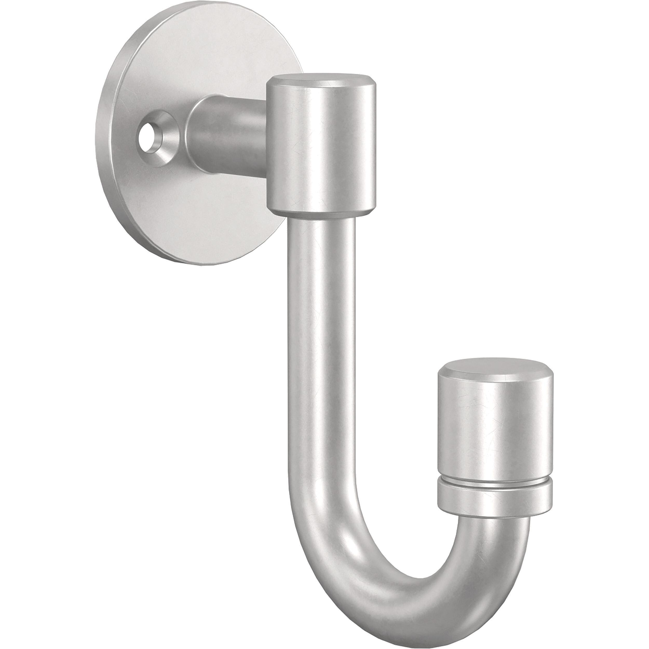 Franklin Brass 4-Pack 1-Hook 1.57-in x 1.57-in H Matte Nickel Decorative  Wall Hook (35-lb Capacity) in the Decorative Wall Hooks department at