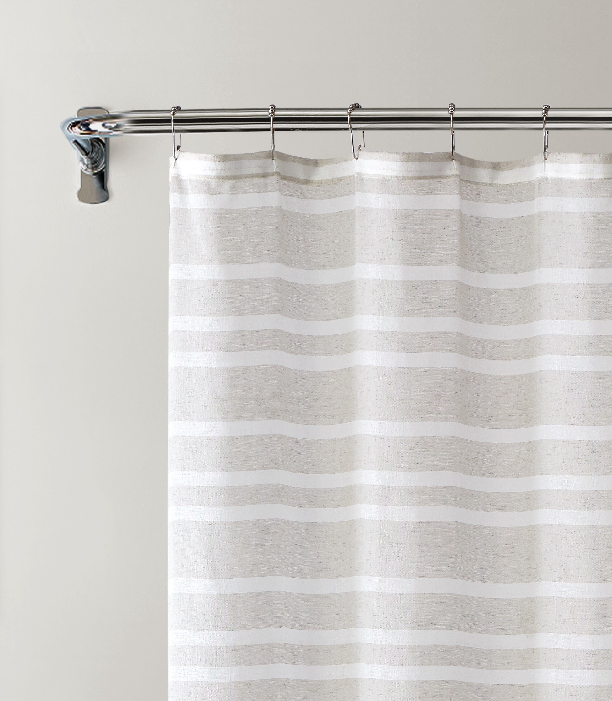 70-in L Blake Striped Polyester Shower Curtain at