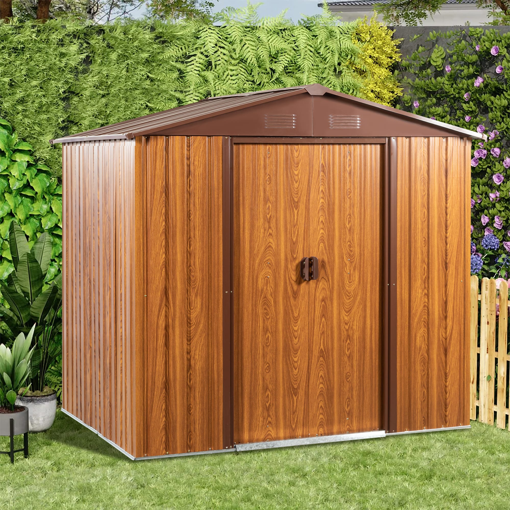 WELLFOR GGJS00266YB Metal-Storage-Buildings-Sheds - View #7
