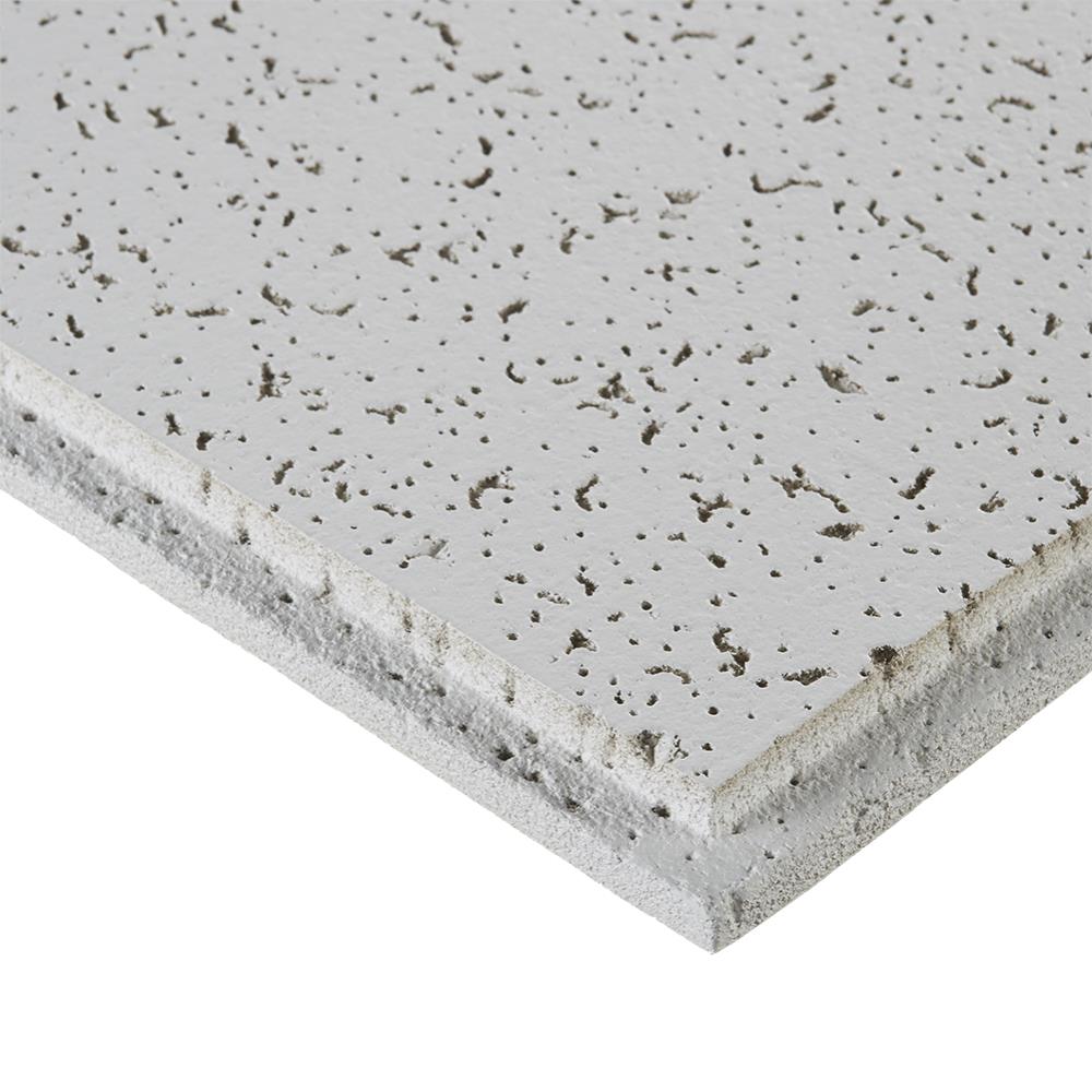 Armstrong Ceilings 2-ft x 2-ft Random Textured Contractor White Mineral Fiber Drop Ceiling Tile (16-Pack, 64-sq ft / Case)