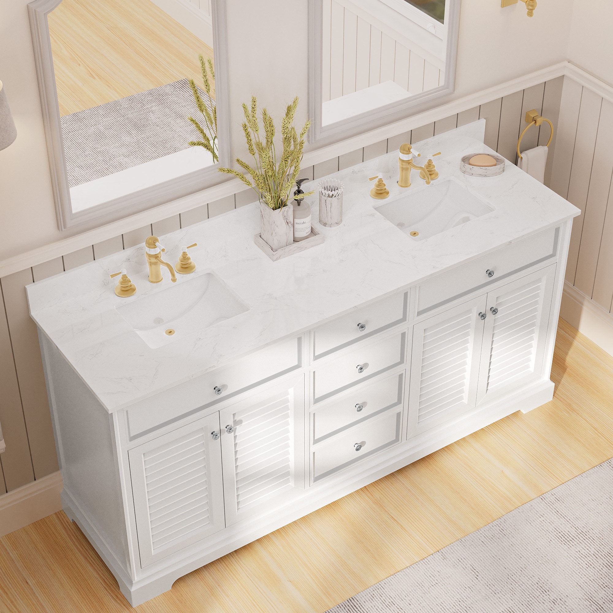 JEAREY DXRZJ-6S-BU Bath-Vanity-Combo - View #3