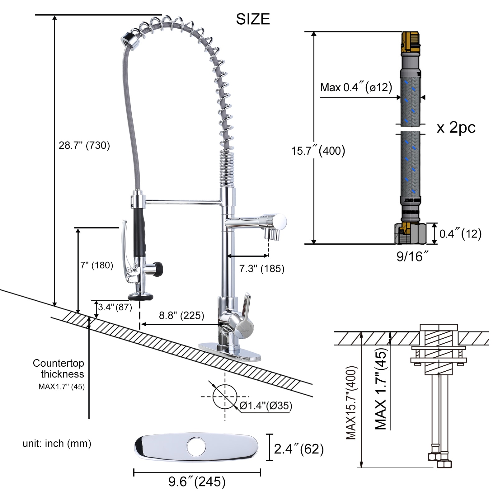 WOWOW 2312000C-LW Kitchen-Faucets - View #6