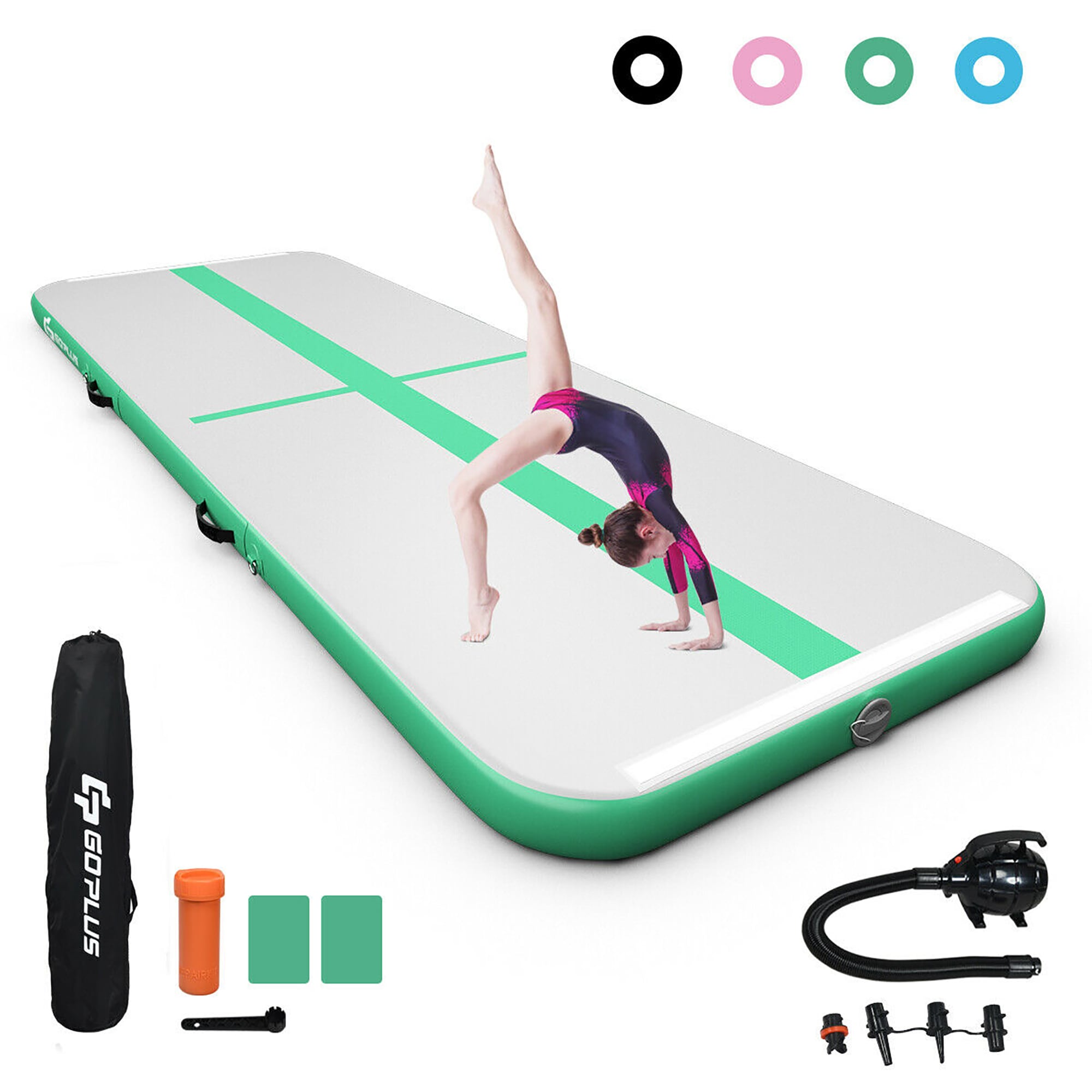 Goplus 101.6-mm Yoga Mat with Carrying Strap in the Yoga Mats