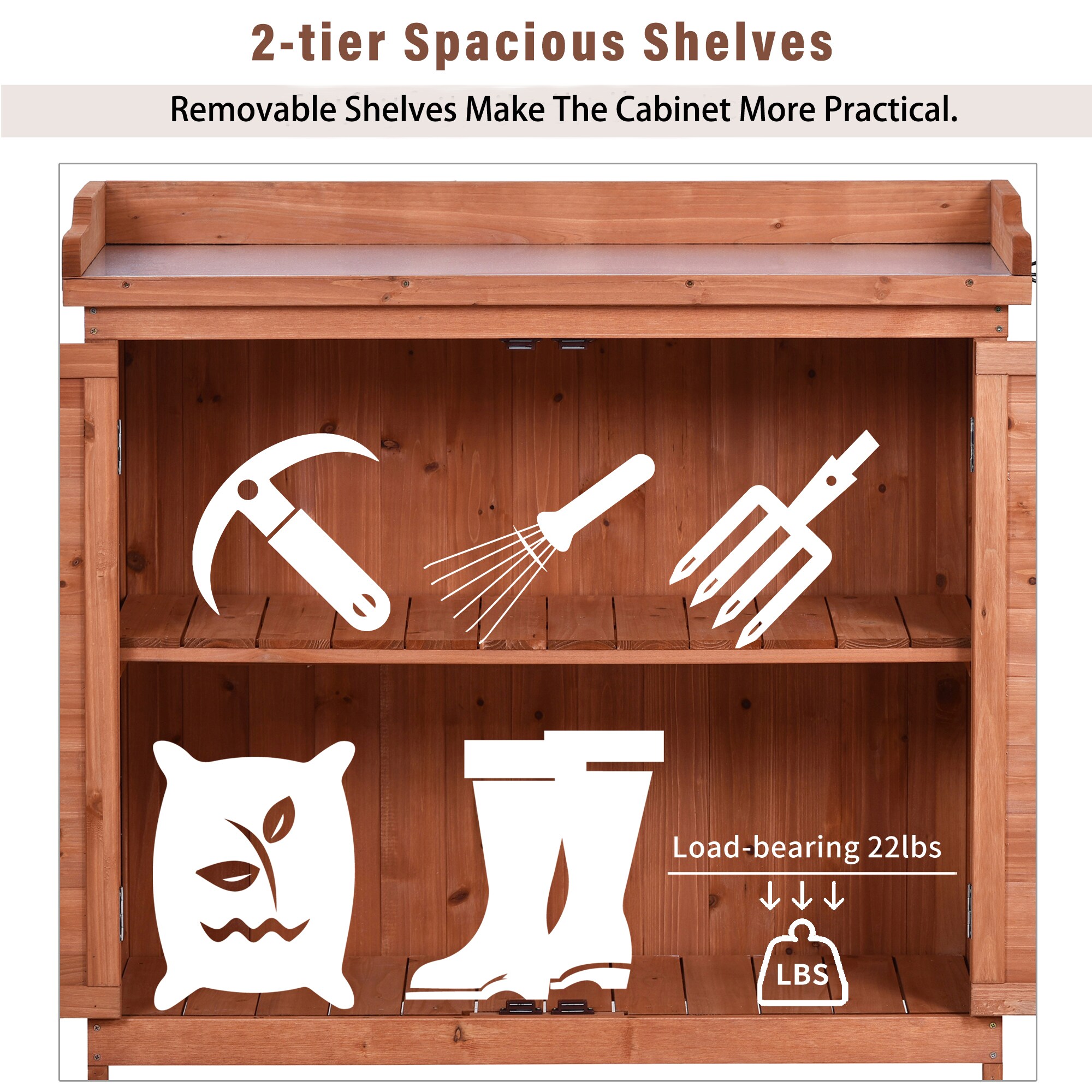 Kahomvis G243-QP717-18 Potting-Benches - View #5