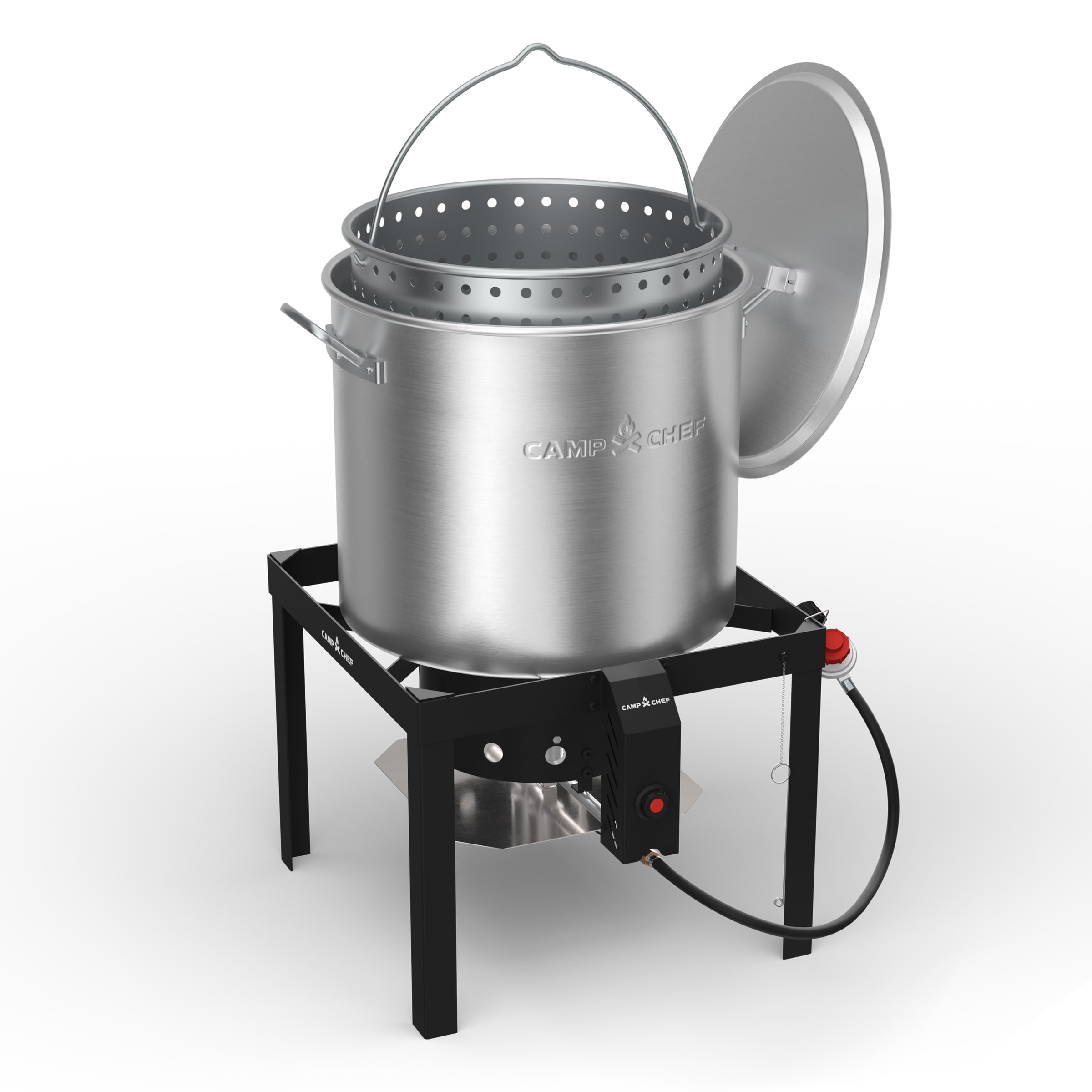 Camp Chef 80 Qt Boil Pot With 1 Burner Propane Electronic Stainless Steel Jet Cooker In The