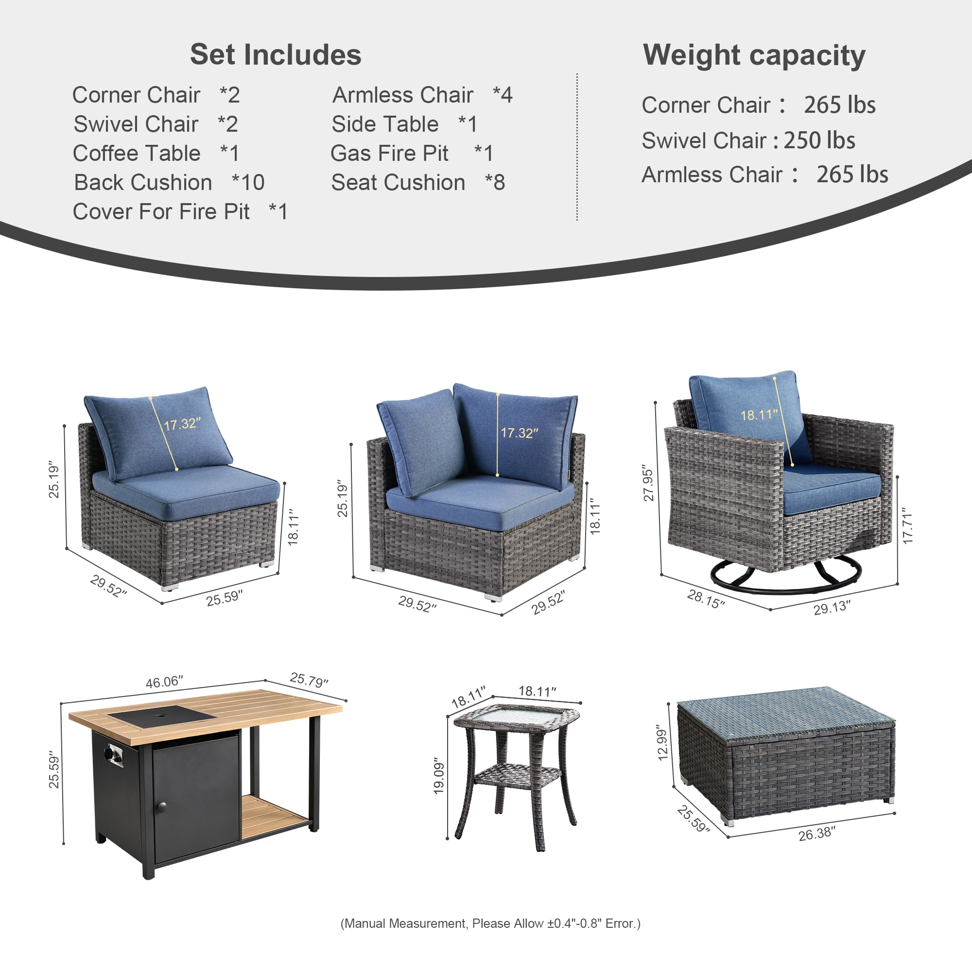 weaxty DCFP03RRSGNTC3011 Patio-Conversation-Sets - View #2