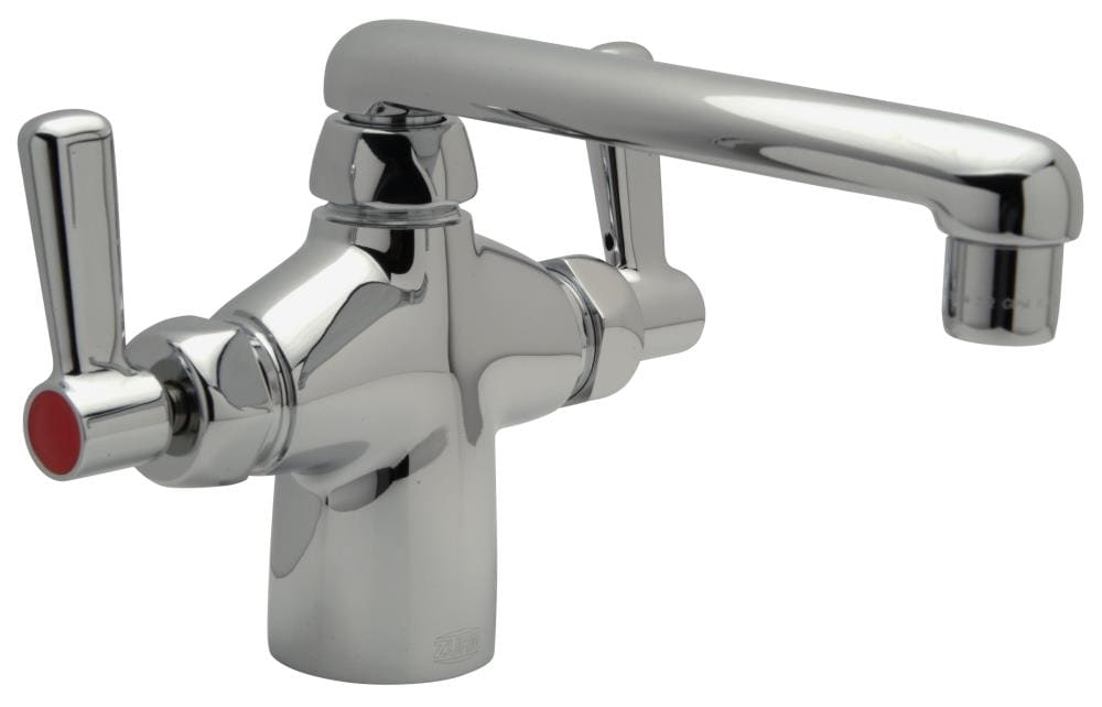 Zurn Z826F1-XL AquaSpec Polished Chrome Single hole 2-handle Mid-arc Commercial/Residential Handle Bathroom Sink Faucet