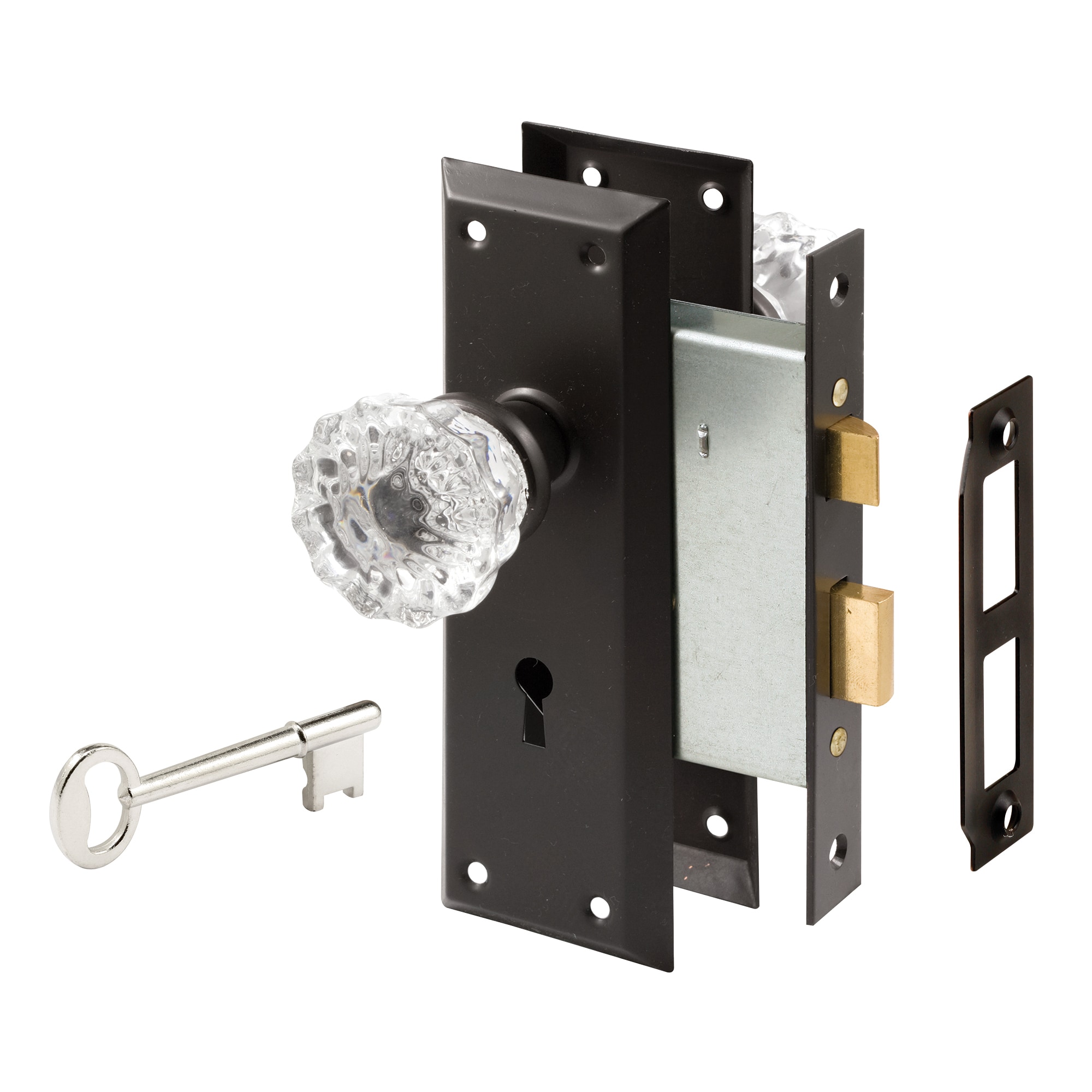 Prime-Line E 28337 Oil-rubbed Bronze Interior Bed/Bath Hall/Closet Single-cylinder deadbolt Keyed entry door knob Single pack