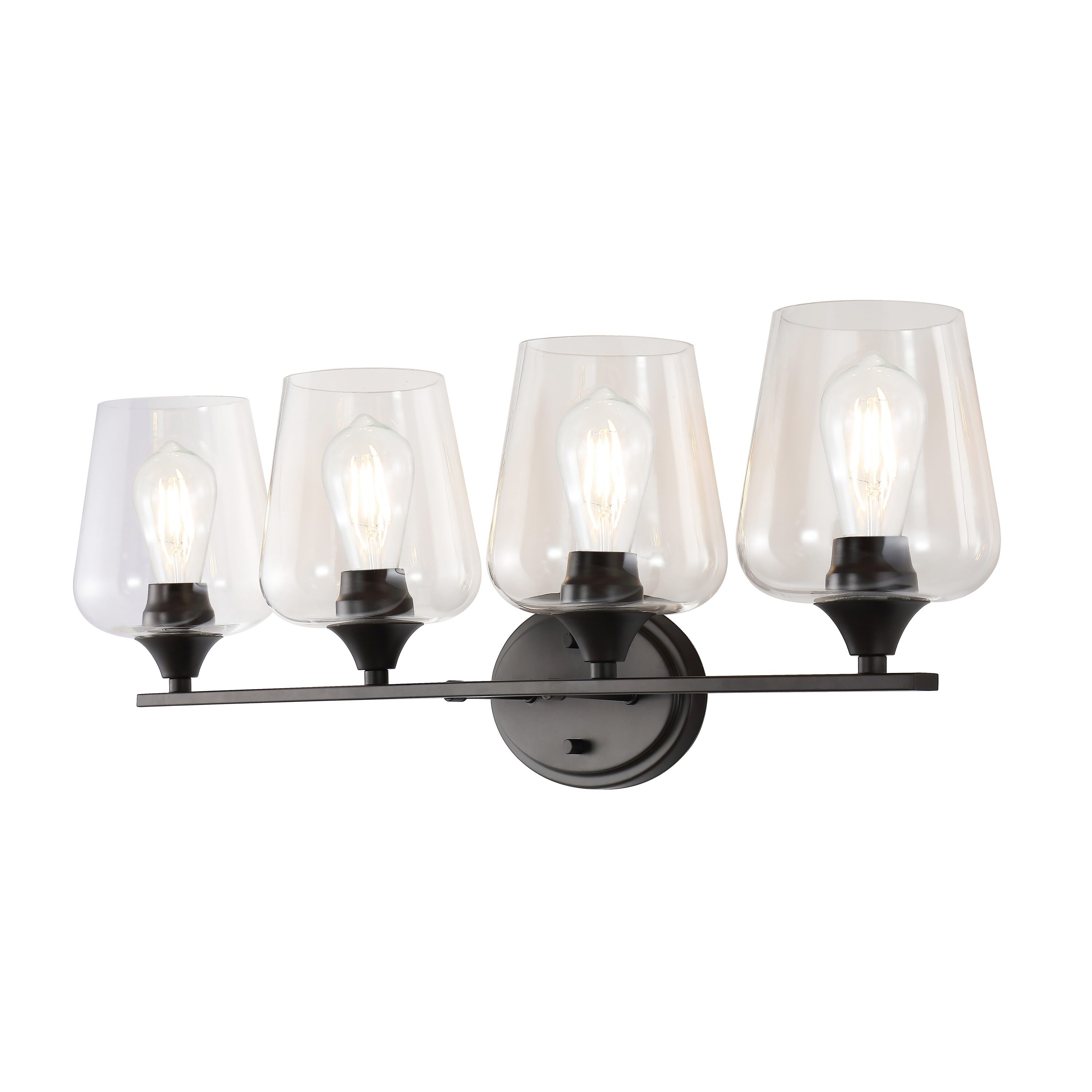 Jayne Rustic French Country 23" Oil-Rubbed Bronze 3-Light LED Vanity Light