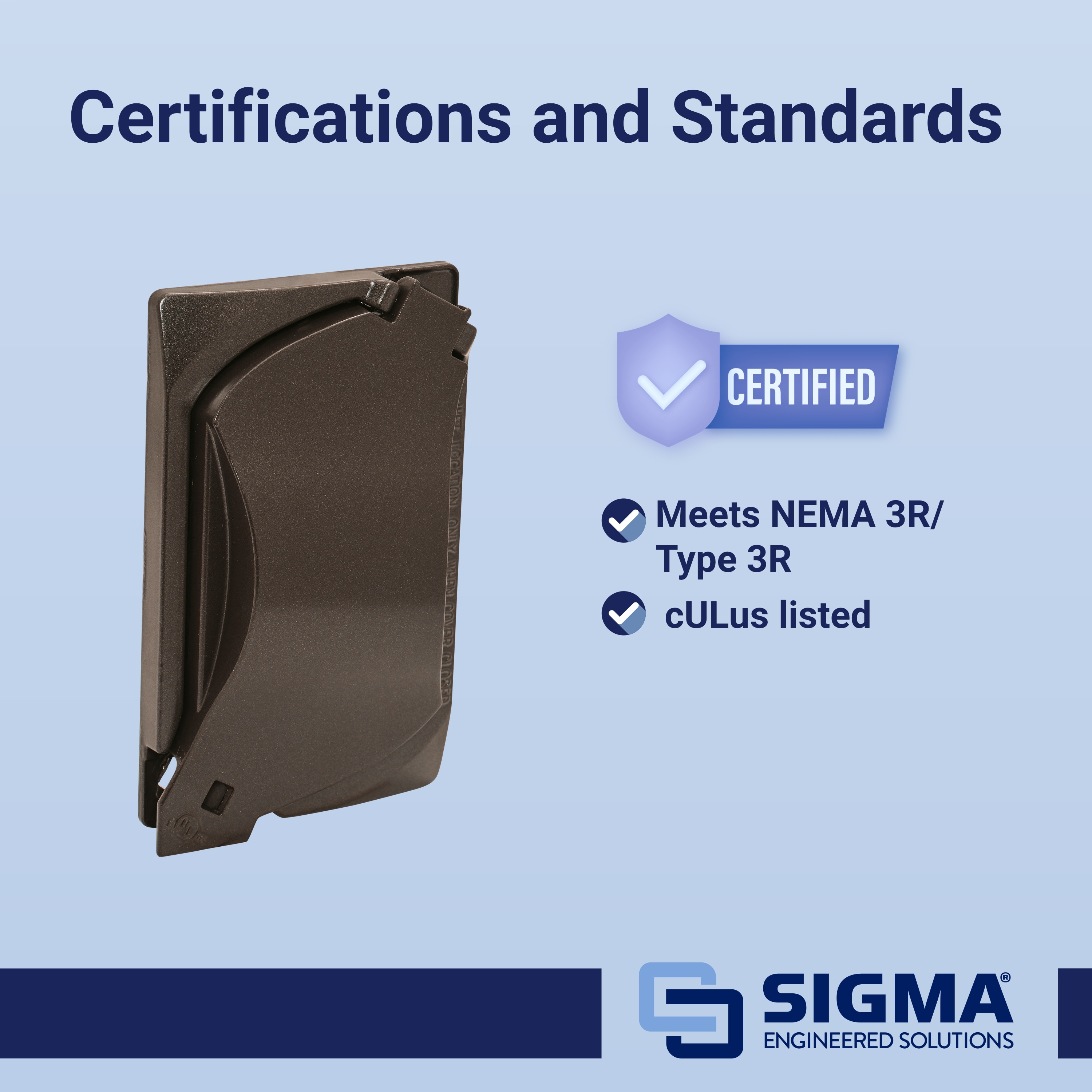 Sigma Engineered Solutions 14147BR Electrical-Box-Covers - View #15