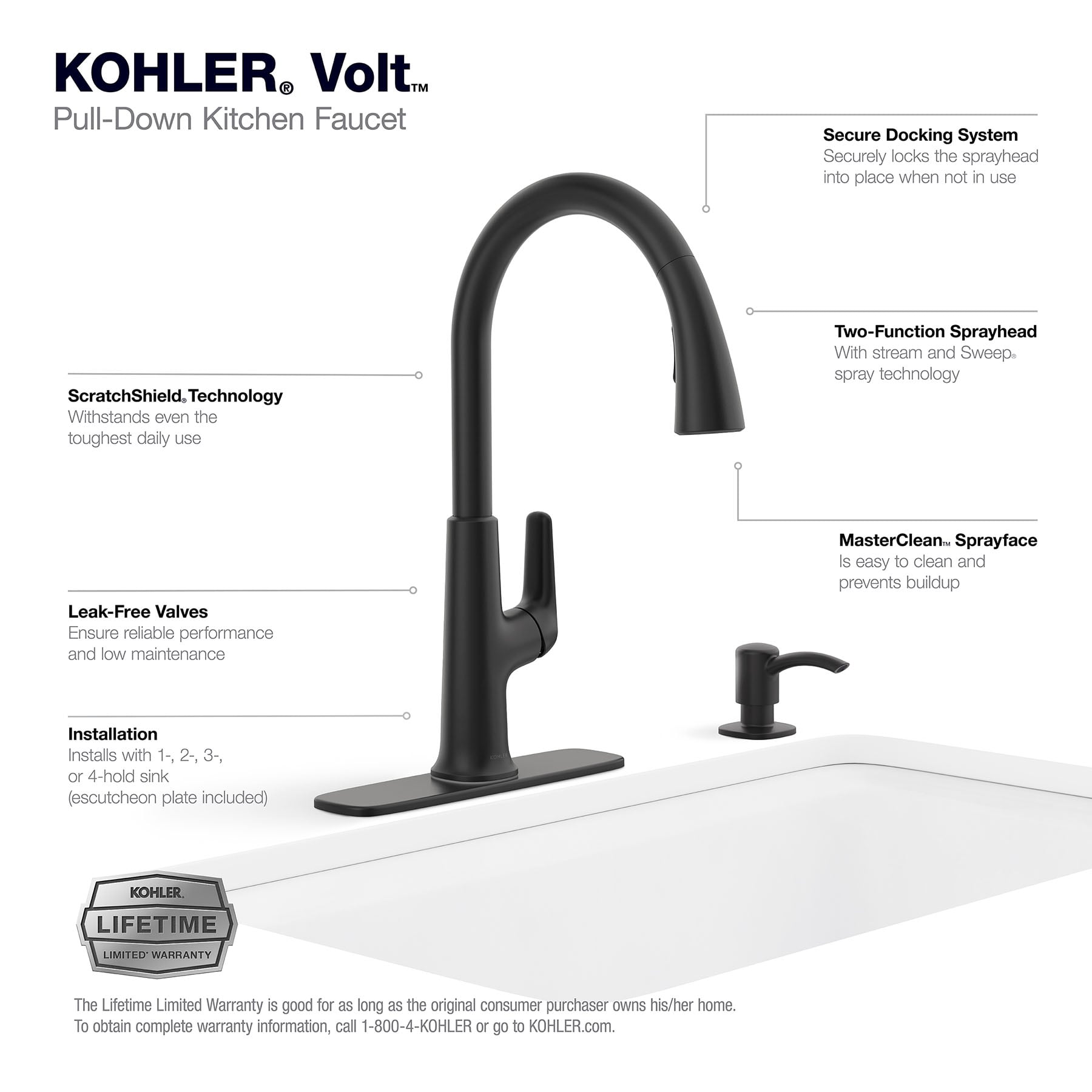 KOHLER R26573-SD-BL Kitchen-Faucets - View #5