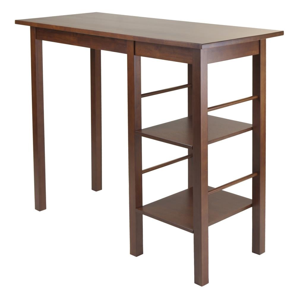 Winsome Wood 94144 Egan Walnut Transitional Counter Table, Wood with Walnut Wood 44.88-in L x 36.16-in H