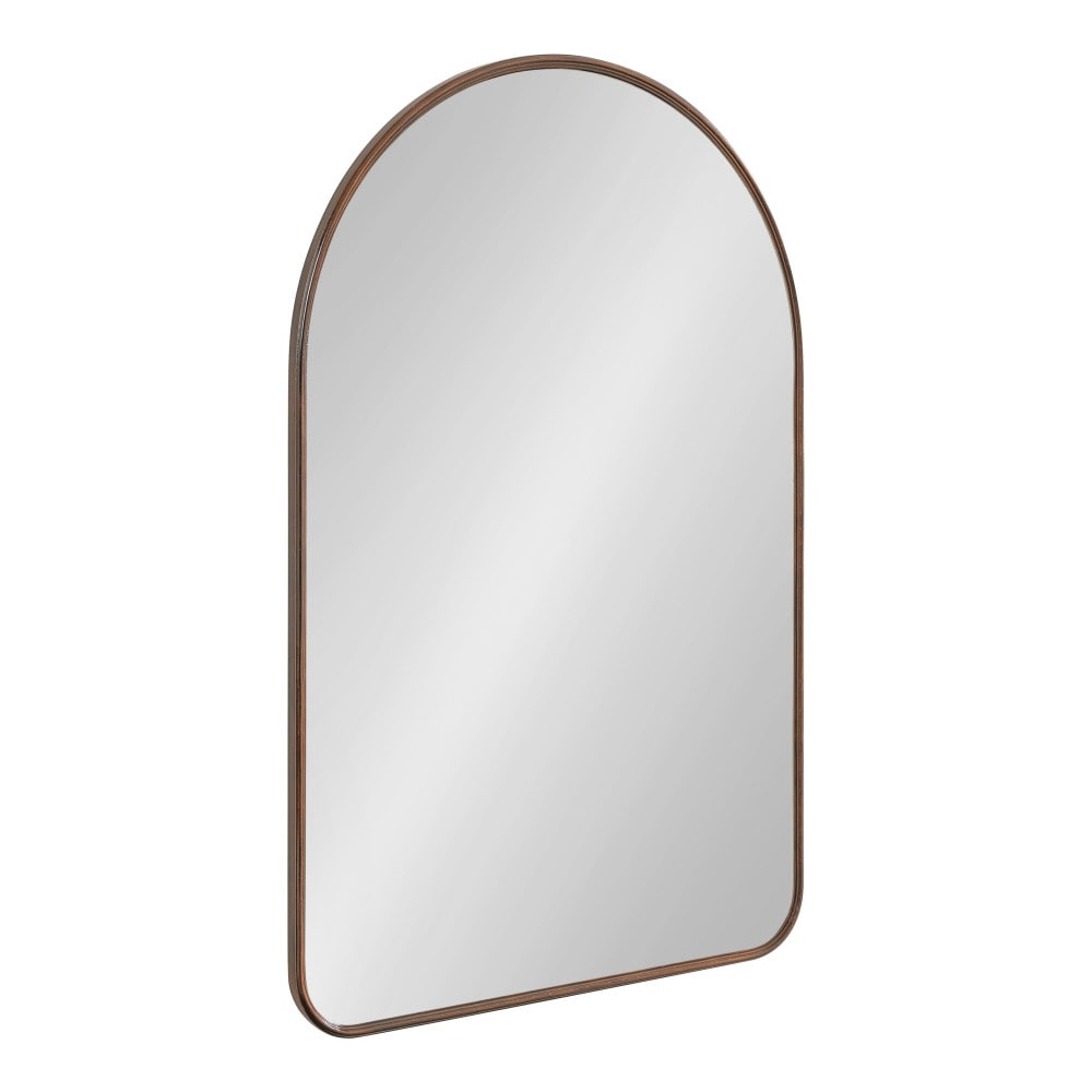 Kate and Laurel 223490 Caskill 24.00-in W x 36.00-in H Arch Bronze Framed Wall Mirror