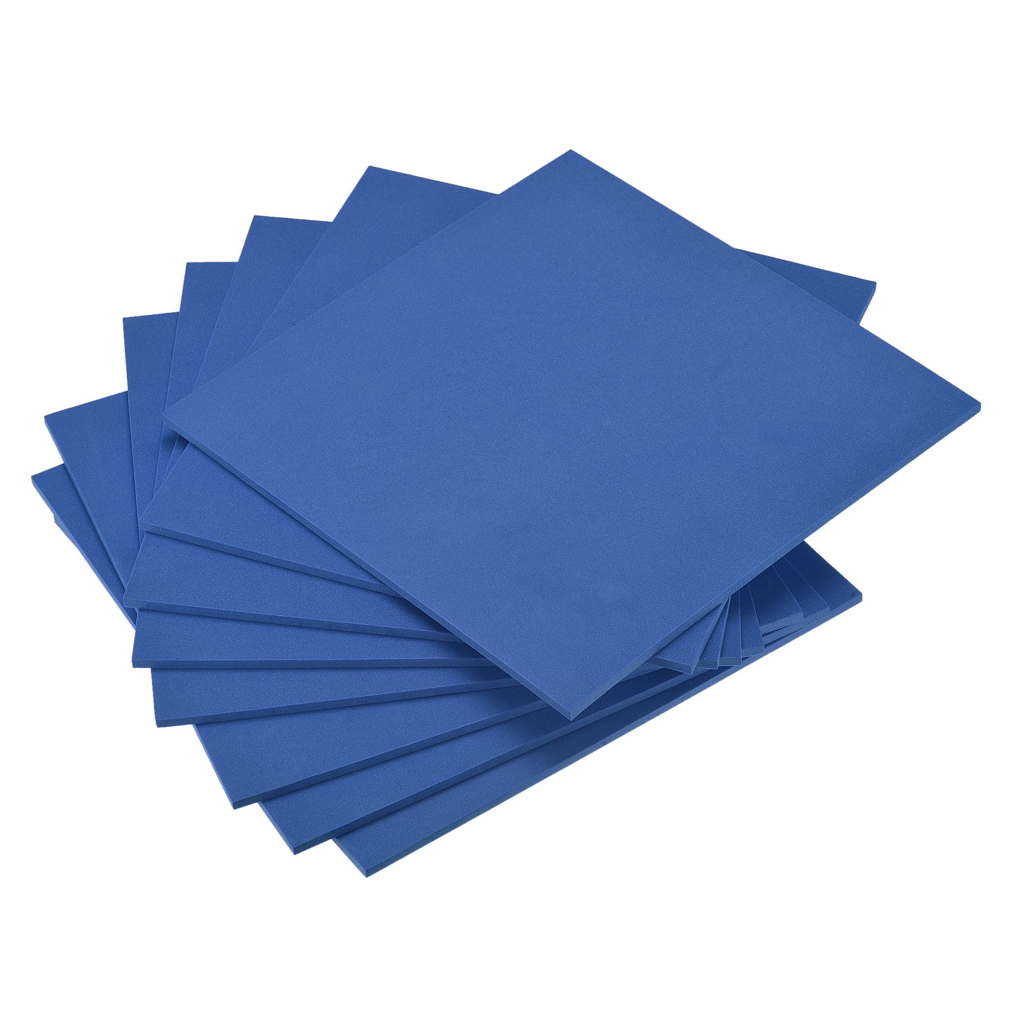 Unique Bargains Blue EVA Foam Sheets 10 x 10inch 5mm Thickness for Crafts DIY Projects 8pcs