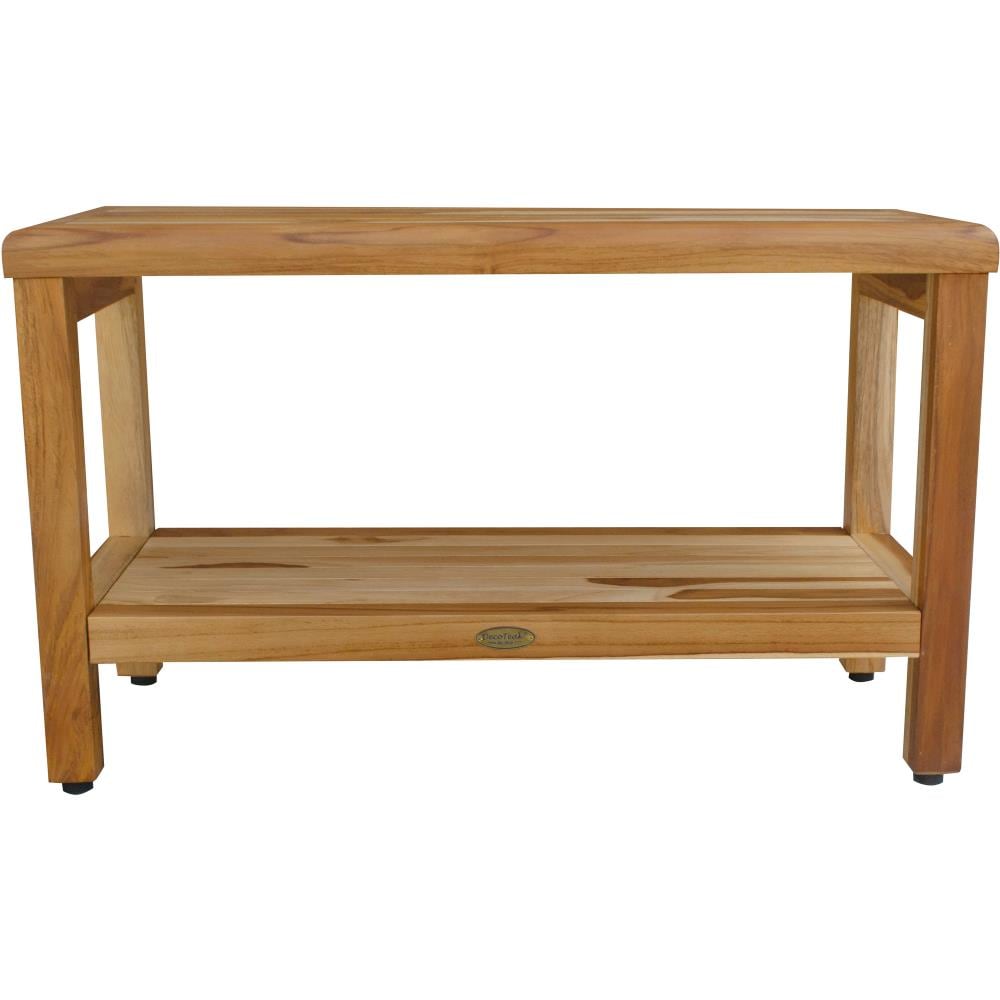 EcoDecors ED1000 Natural Teak Teak Freestanding Shower bench