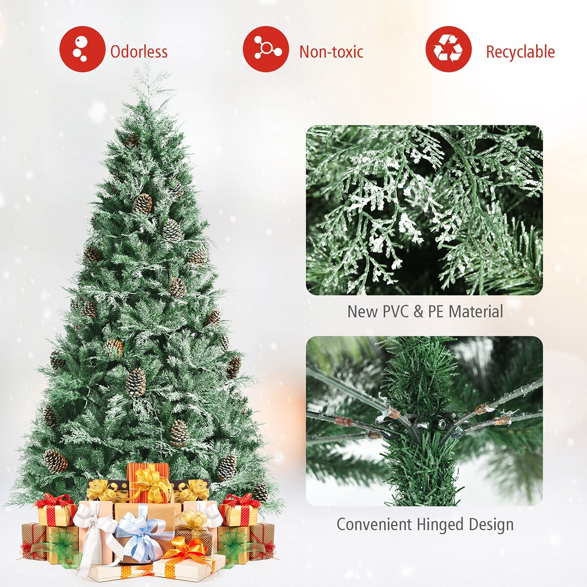 WELLFOR CM-HWY-23482 Artificial-Christmas-Trees - View #4