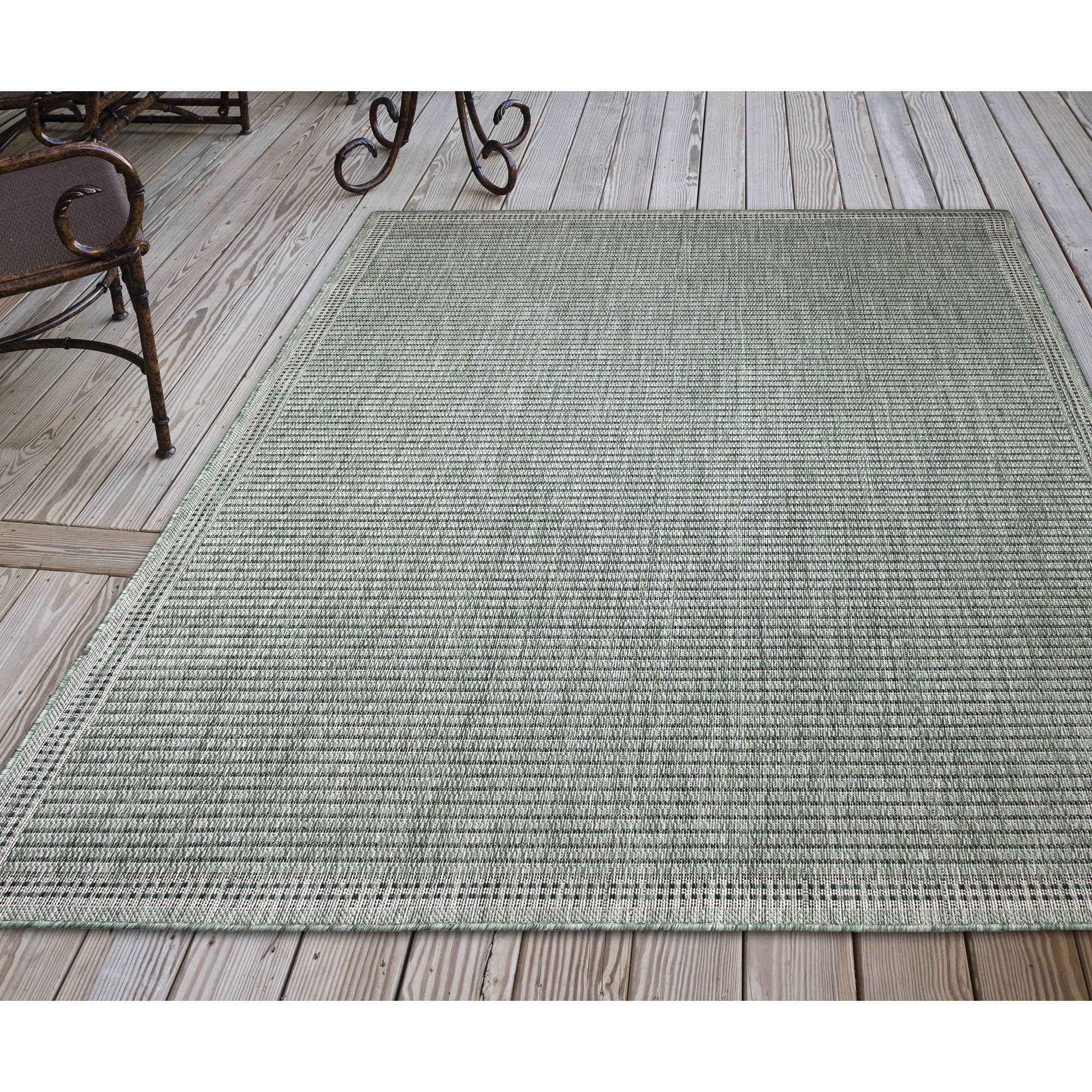 Liora Manne MAU34822517 Malibu 3 x 4 (ft) Loomed Polypropylene Clay Rectangular Indoor/Outdoor Geometric Throw rug