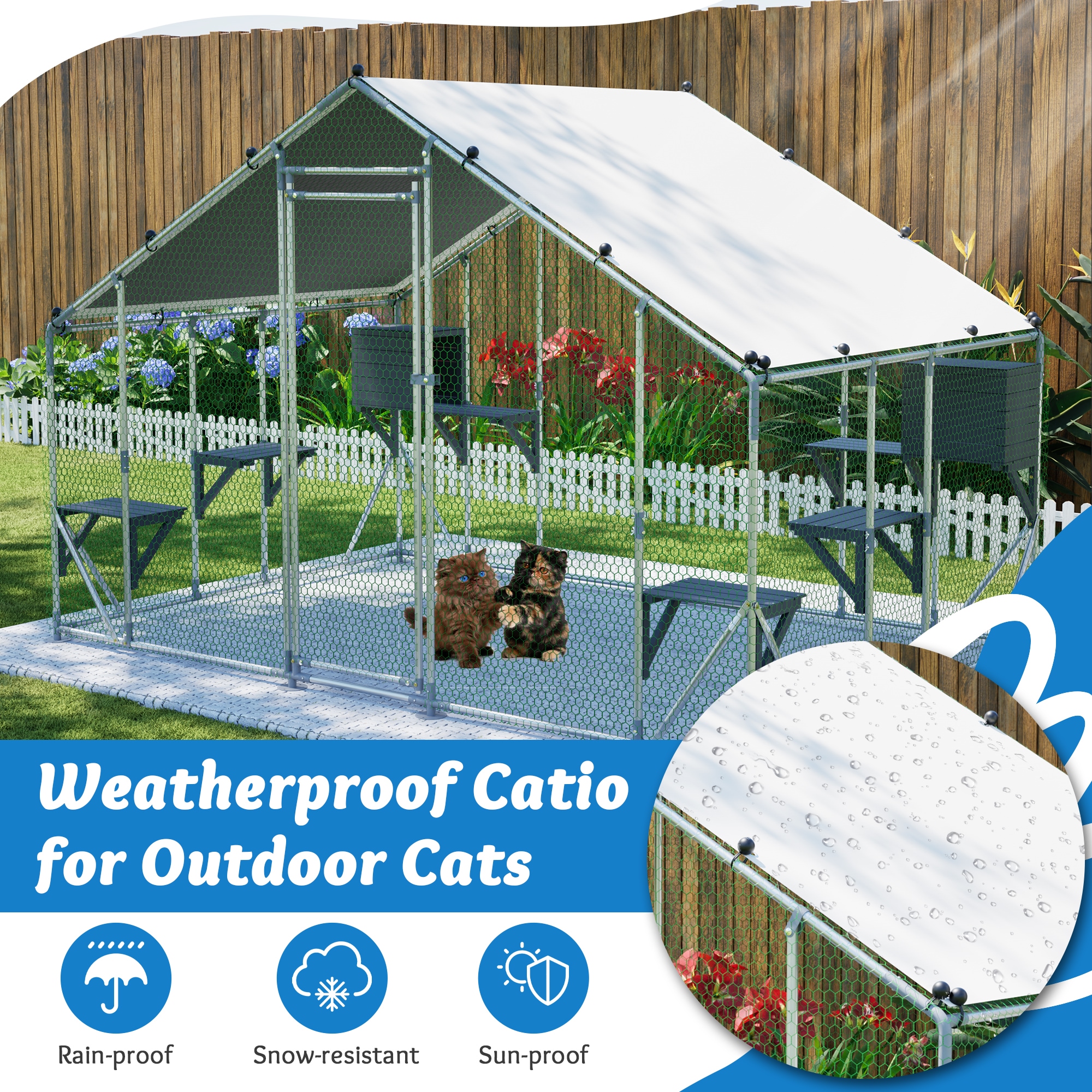 Kahomvis PET1-QPCX-11 Dog-Houses - View #7
