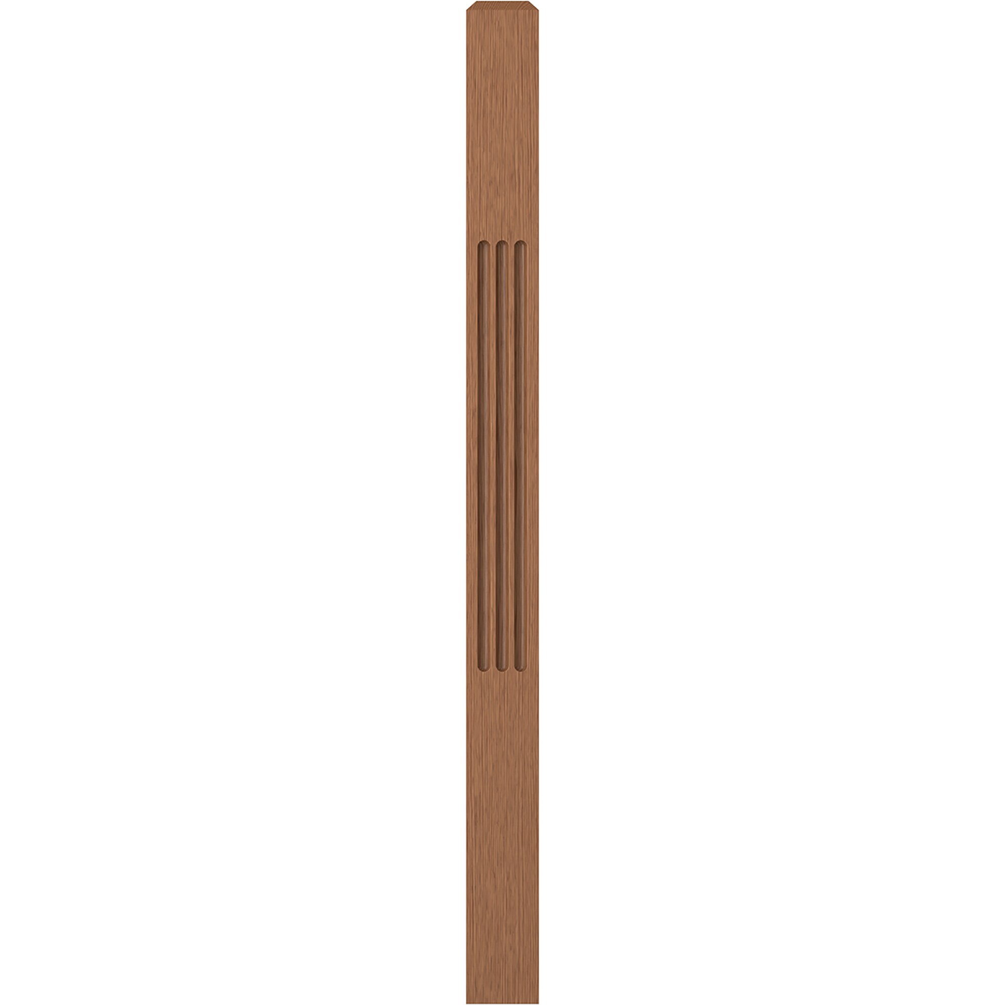 L.J. Smith Stair Systems LJF-4000-WO Clean 3.5-in x 48-in Unfinished White oak Starting Stair Newel Post