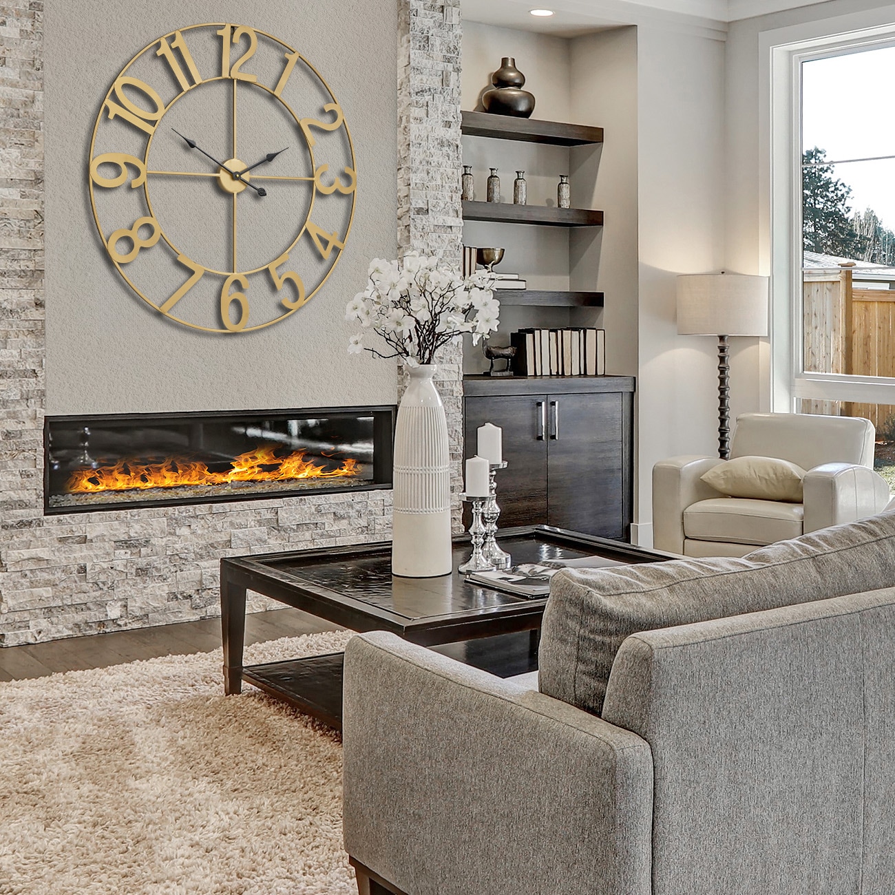 SORBUS 192405405365 Indoor-Outdoor-Clocks - View #2