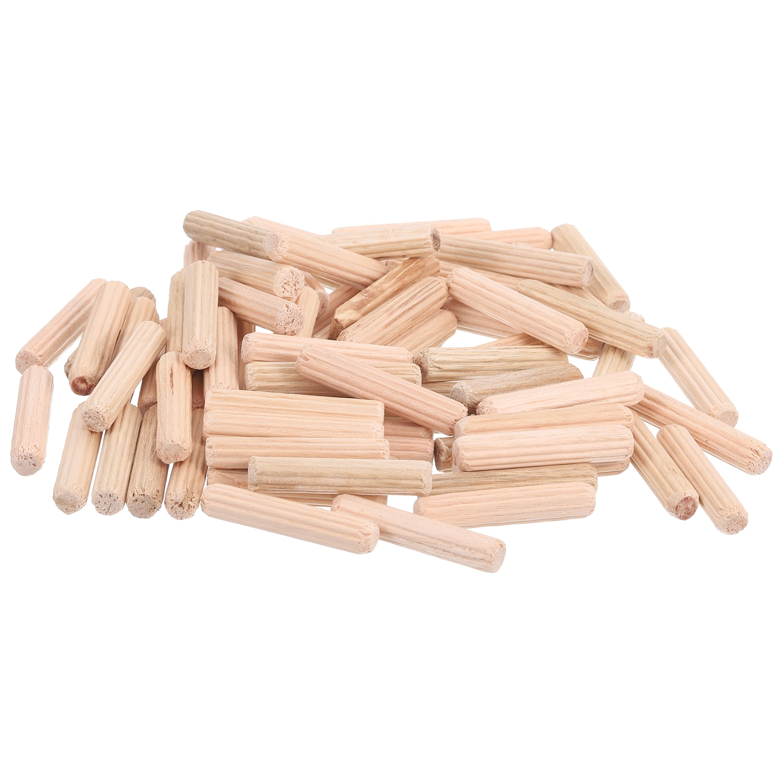 Unique Bargains 150pcs Wooden Dowel Pins 6 x 30mm (0.24 x 1.18 Inch) Wood Dowels Rods Fluted Dowel Joints for Grooved Woodworking Furniture Craft #S26012101UX4224