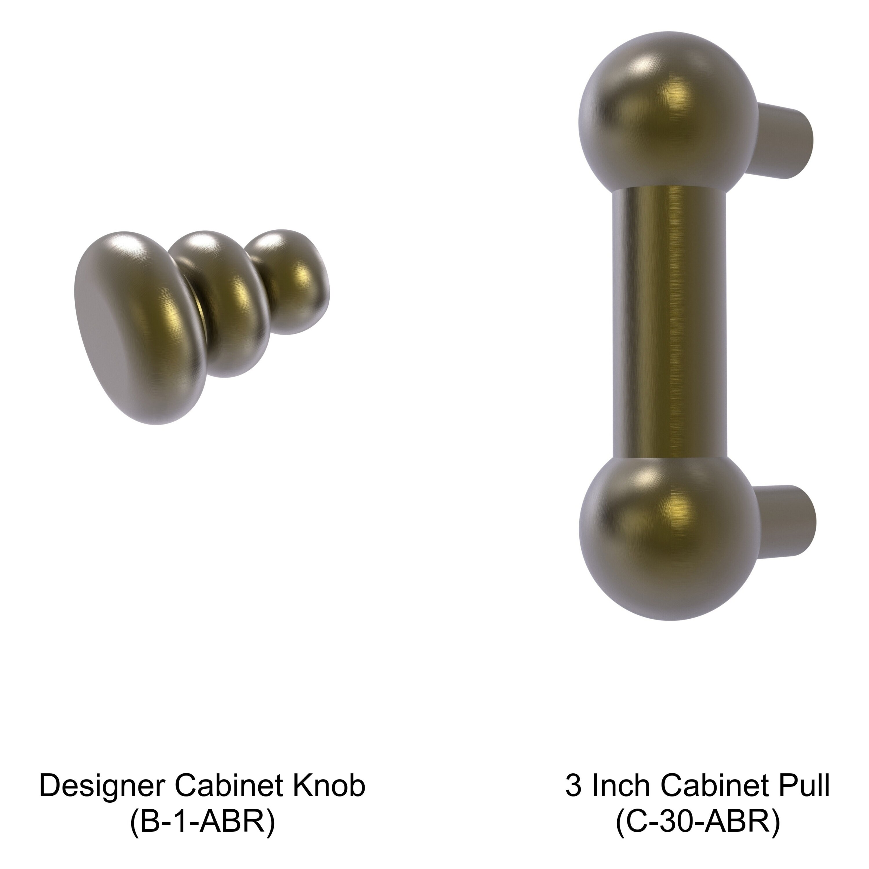Allied Brass C-30-ABR Cabinet-Pulls - View #2