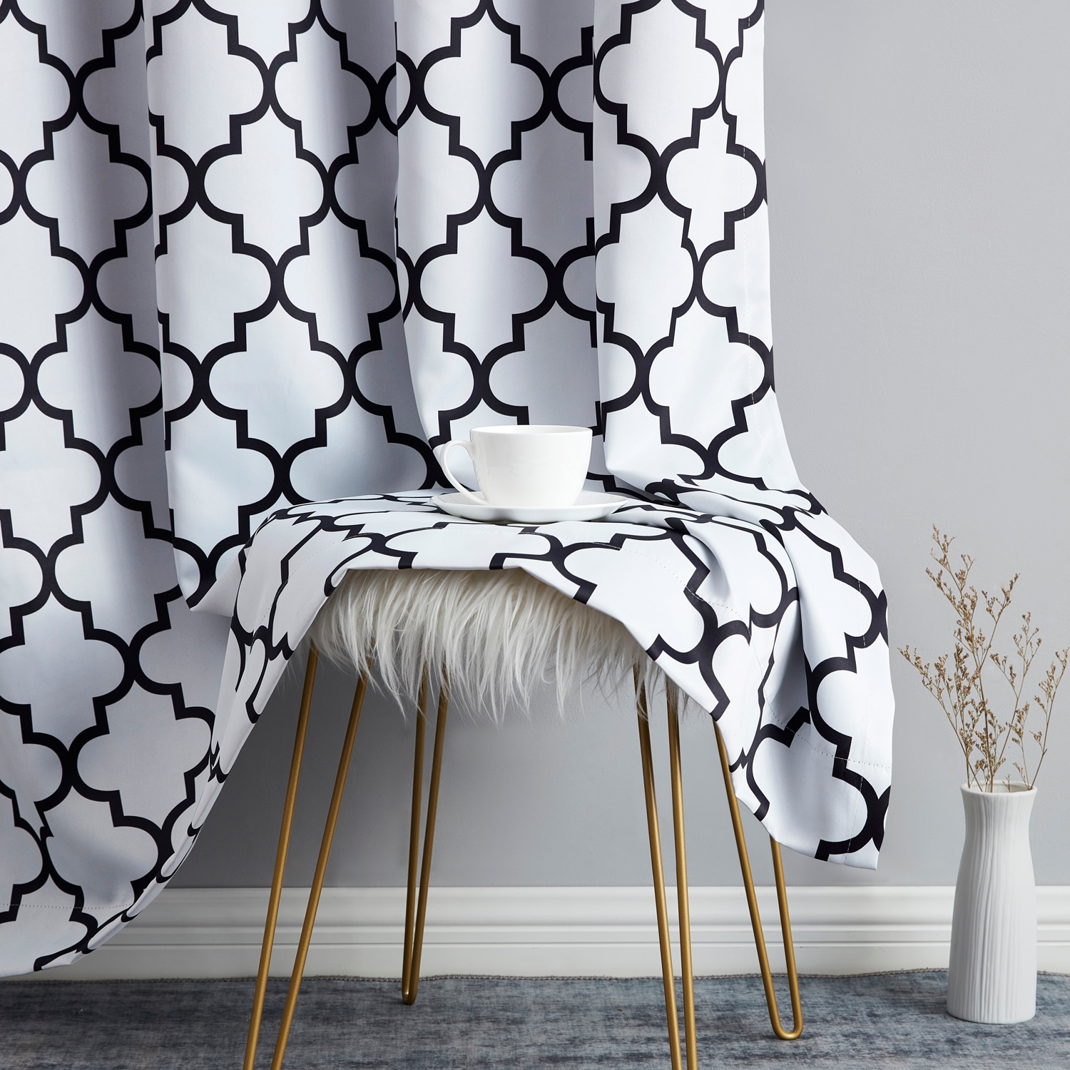HLC.me LTTCPRNT-84W/BLK curtains - View #3