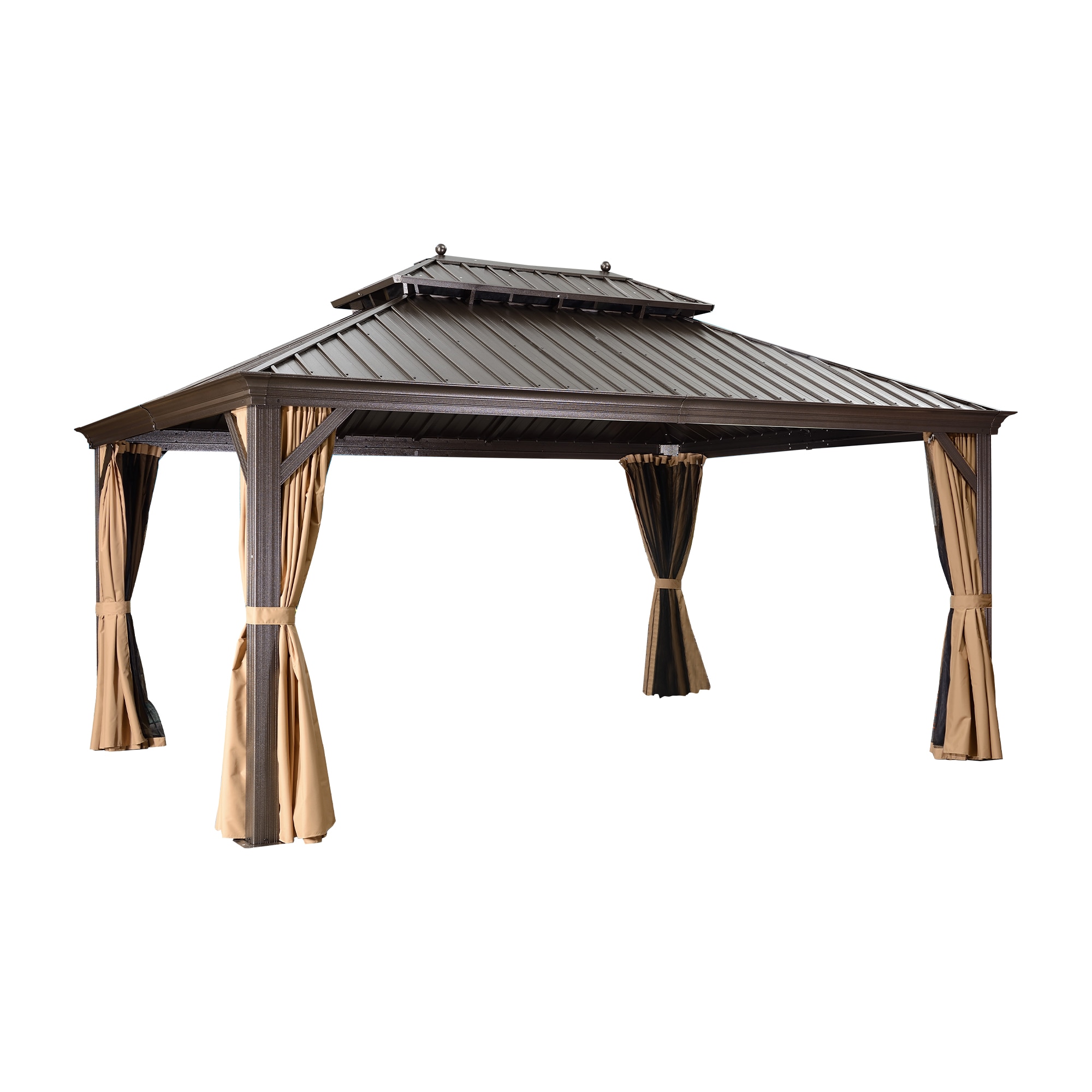 PURPLE LEAF LSMHS1216 Wood-Resin-Gazebos - View #2