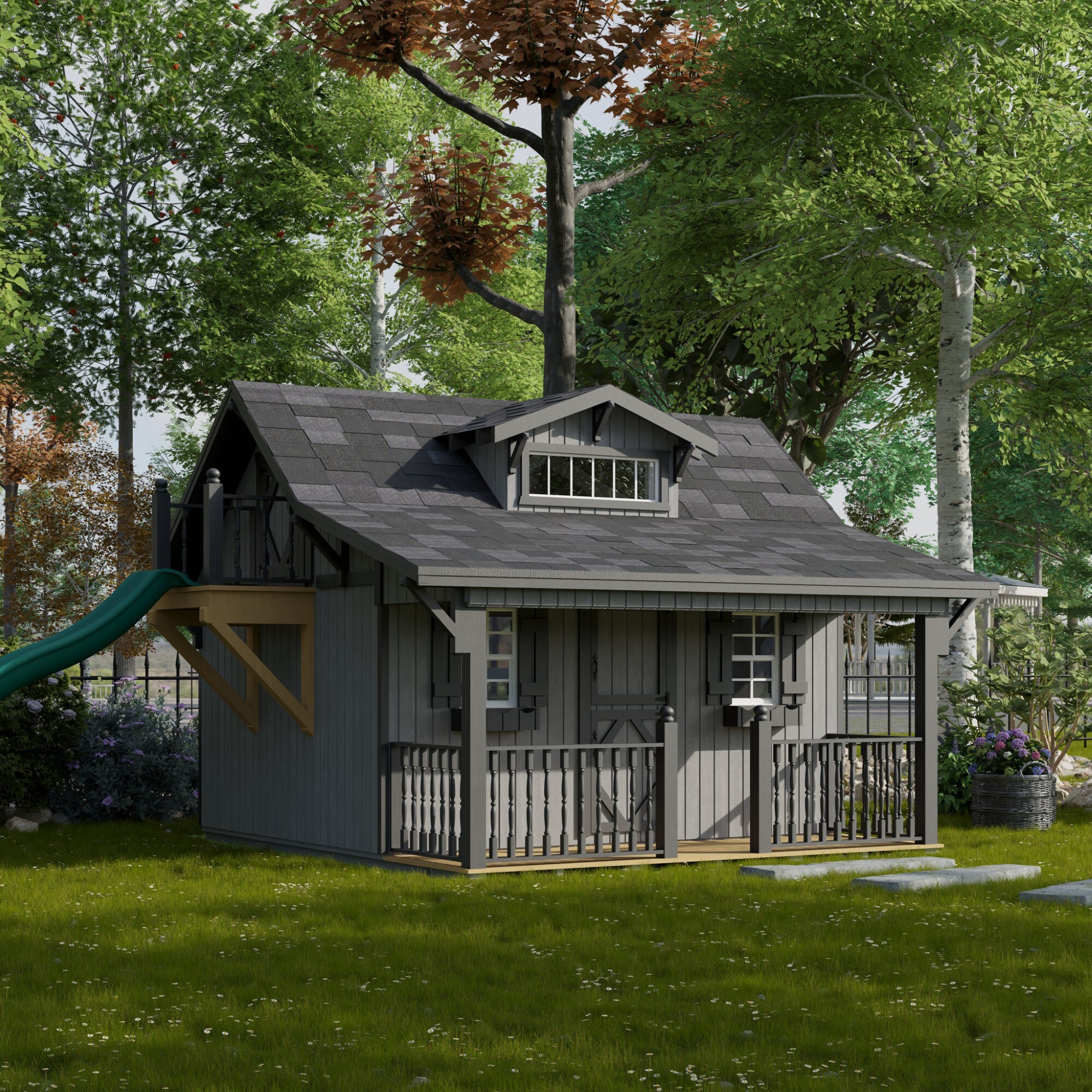 Little Cottage Co 11X10 CMP-PNK playhouses - View #3