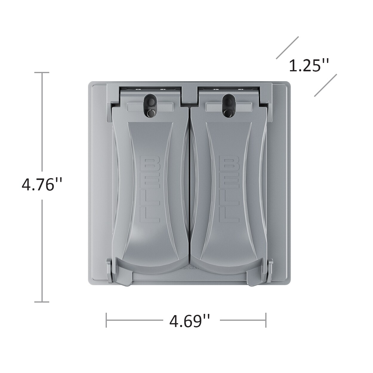 Hubbell MX2050S Electrical-Box-Covers - View #2