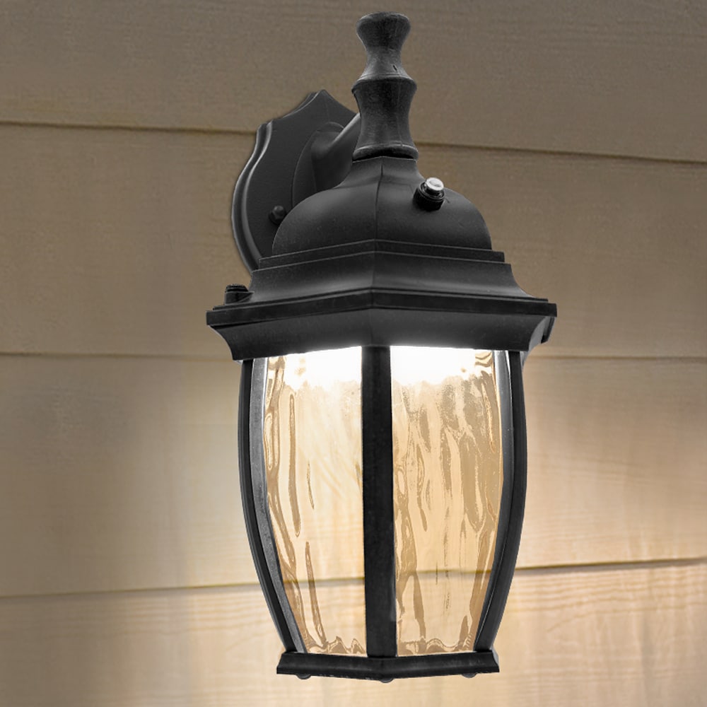 Maxxima 11-in Black Integrated Outdoor Wall Light in the Outdoor Wall Lights  department at