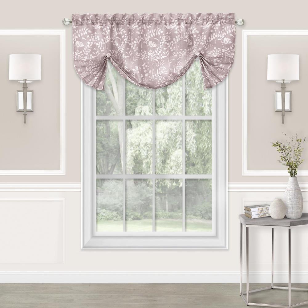 Achim Charlotte 17-in Blush Polyester Rod Pocket Valance CHPRVLBH06 at ...