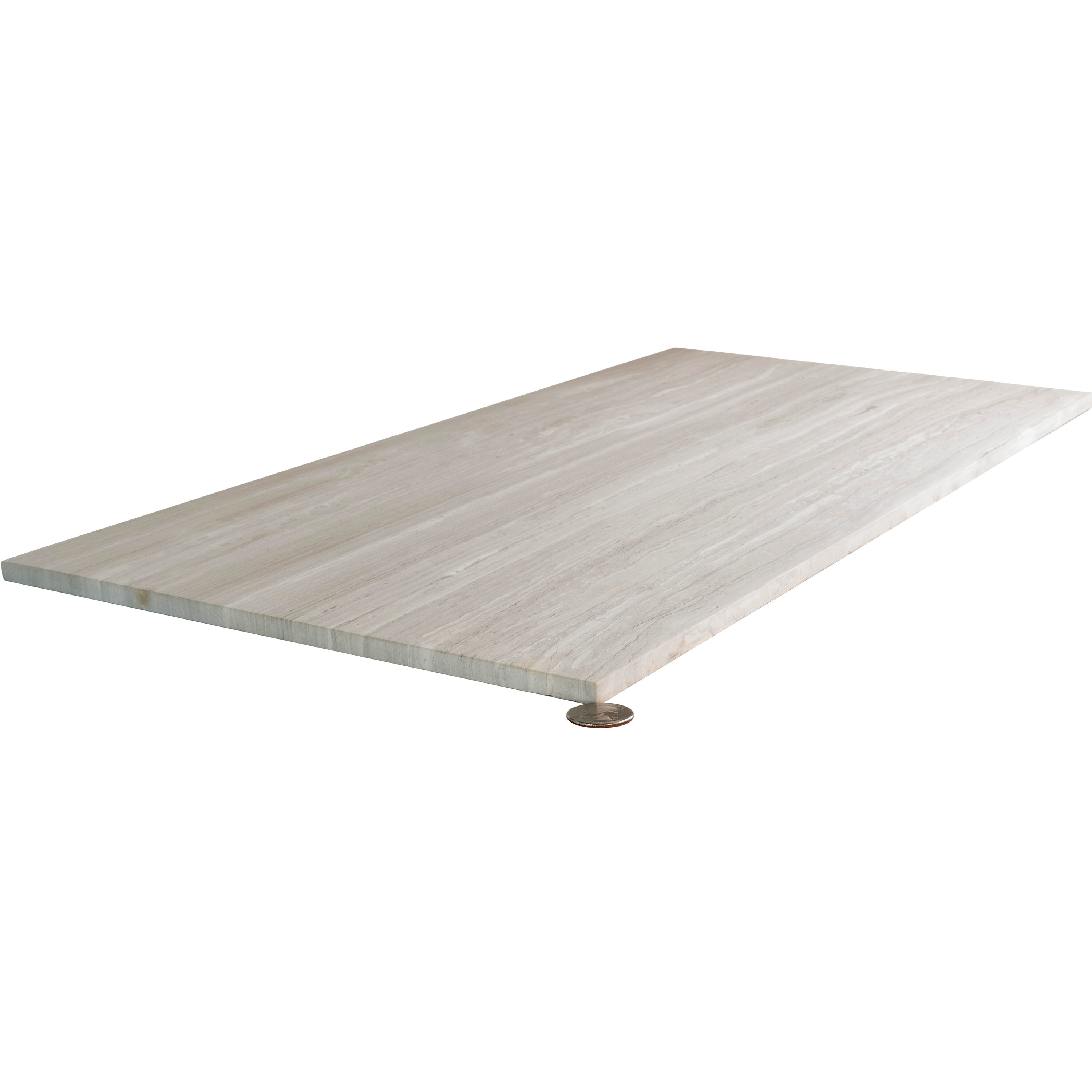 Gray 12" x 24" Honed Marble Look Wall & Floor Tile
