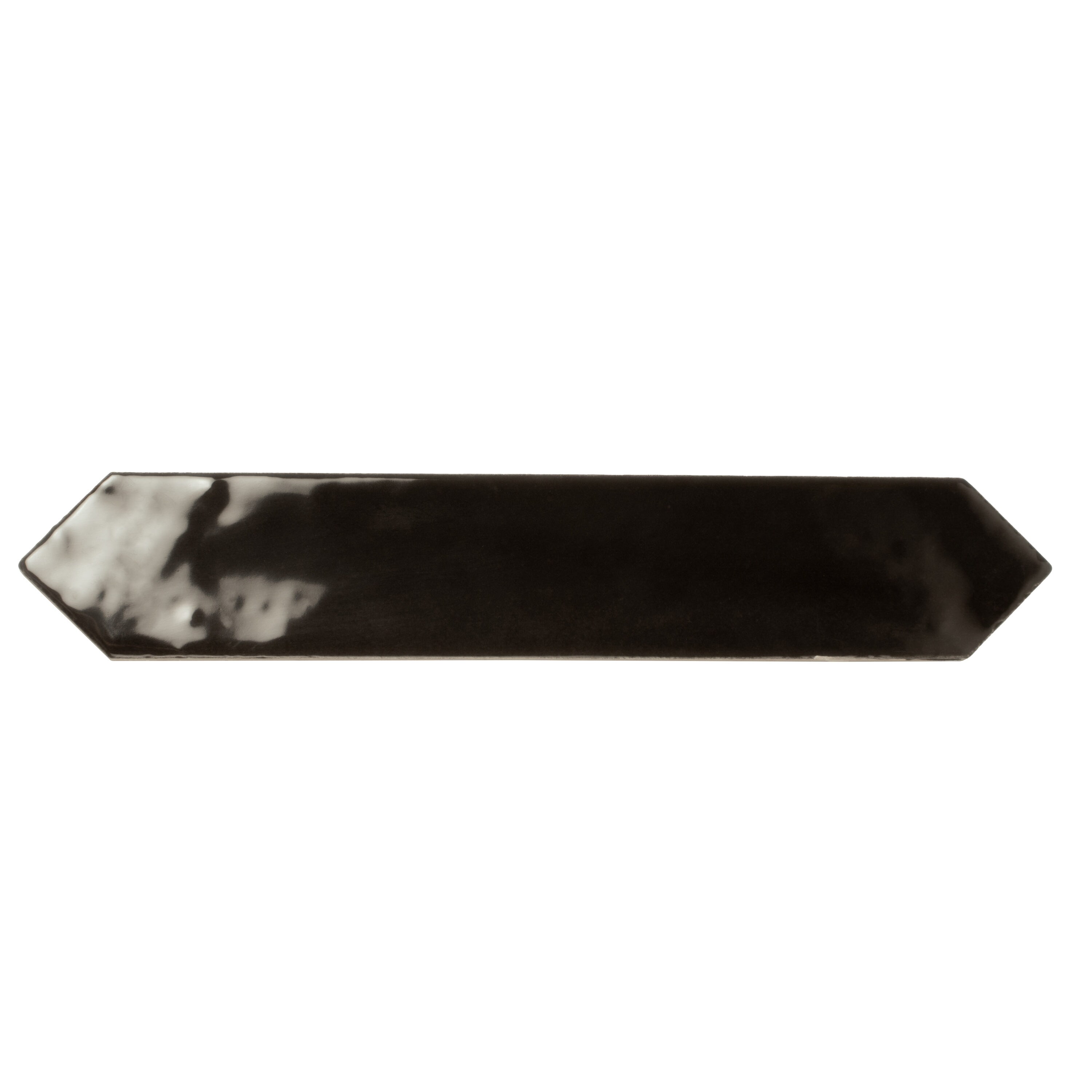 Apollo Tile PCD88GRTGLA Festa Black 2-in x 10-in Glossy Ceramic Stone Look Floor and Wall Tile (2.37-sq. ft/ Carton)