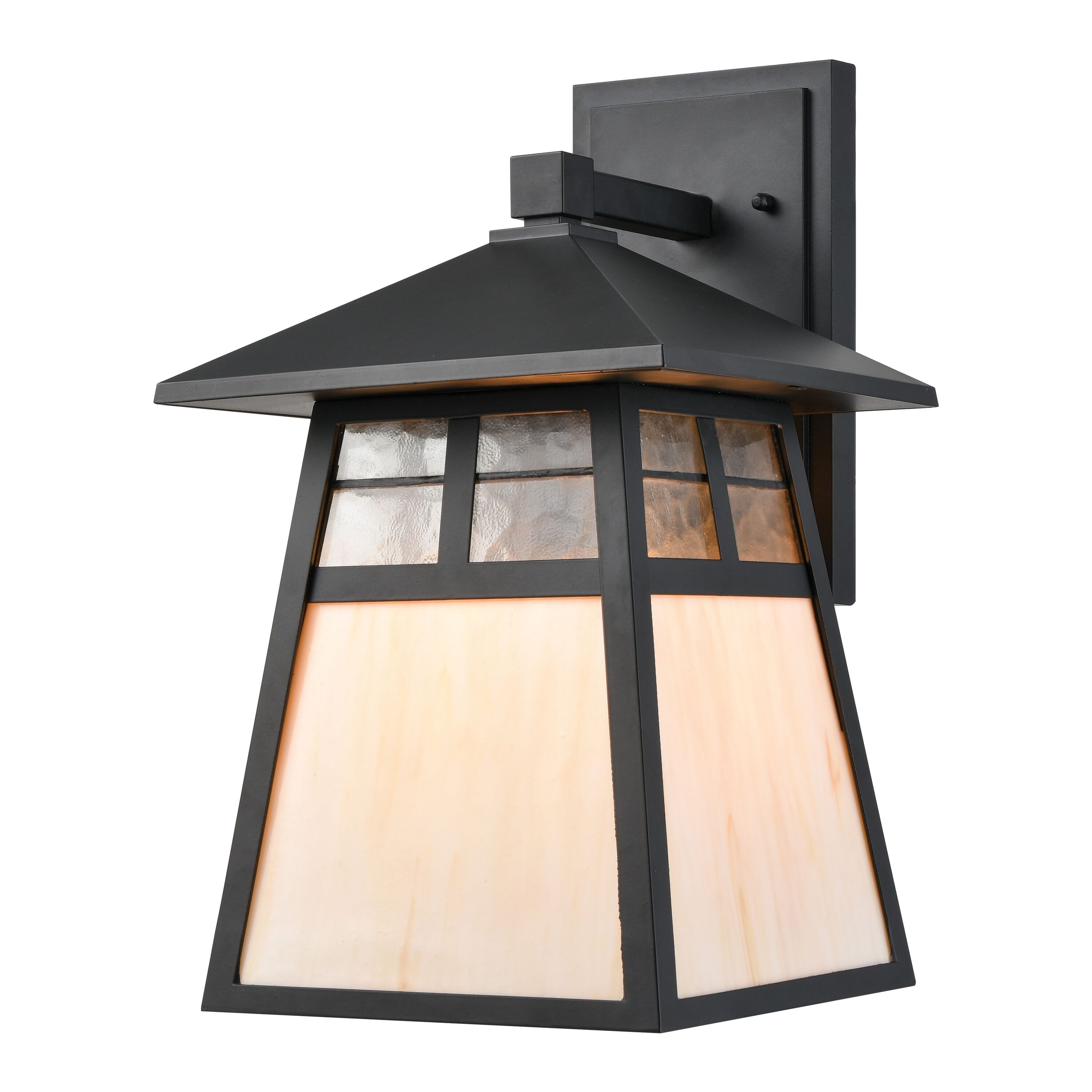 Westmore by ELK Lighting LW-2023260600404 Pacific 1 -Light 15-in H Black Hardwired Outdoor Wall Light