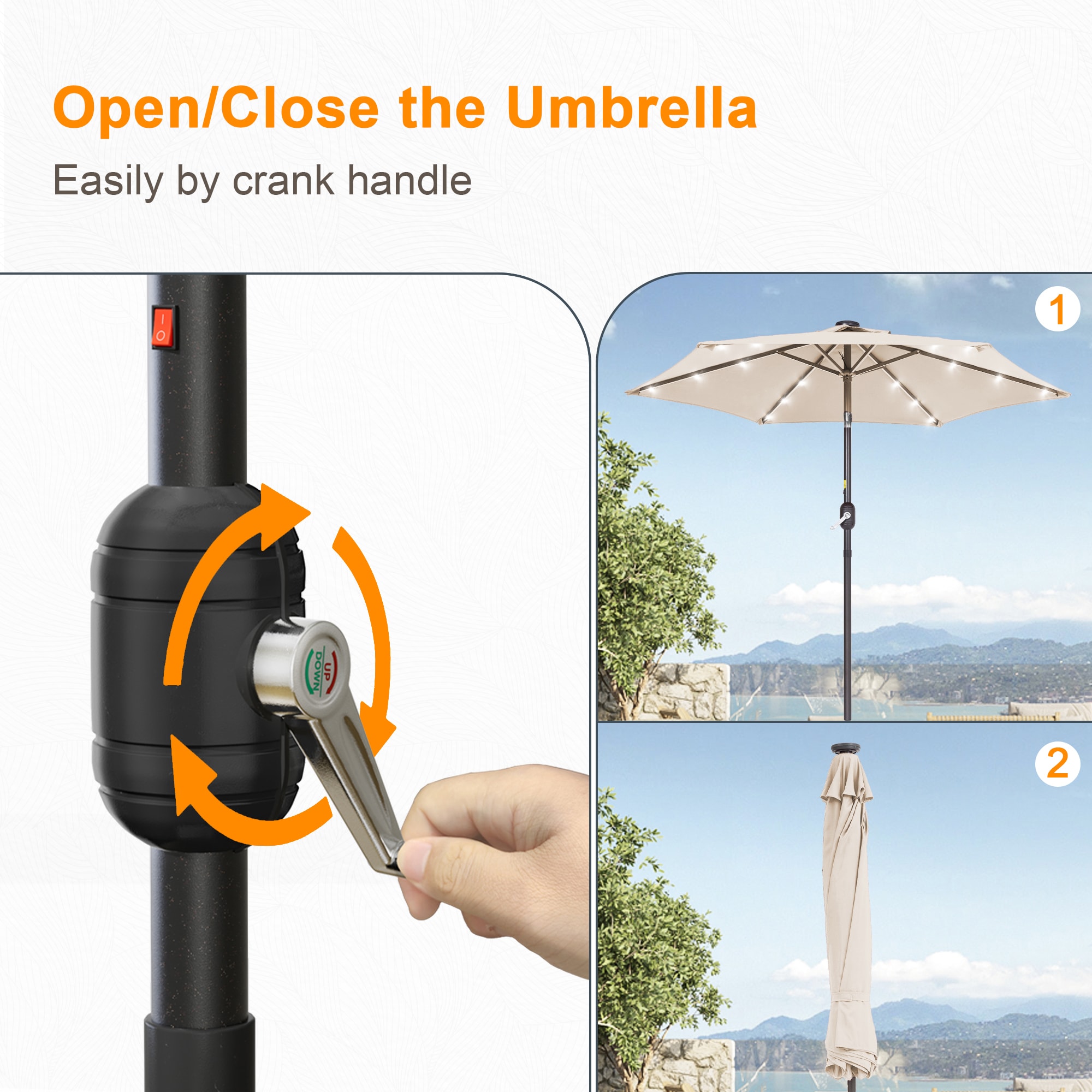 Sonkuki SD-TJLED75BG Umbrellas-2 - View #4