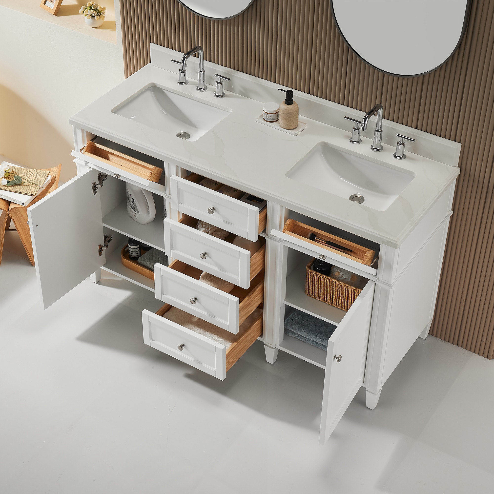CASAINC MS-10036-CAB-WH Bath-Vanity-Combo - View #3