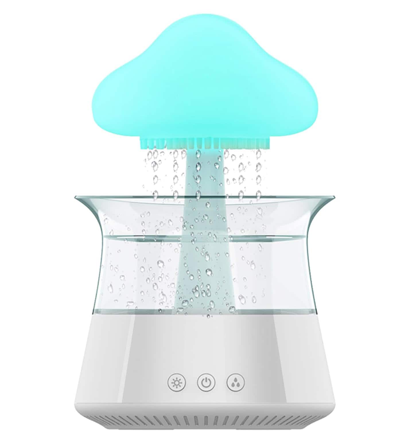 Etokfoks rain cloud 300ml mushroom aroma diffuser cool mist humidifier with 7 color cloud lights and soothing white noise effect #LETKLUURJ
