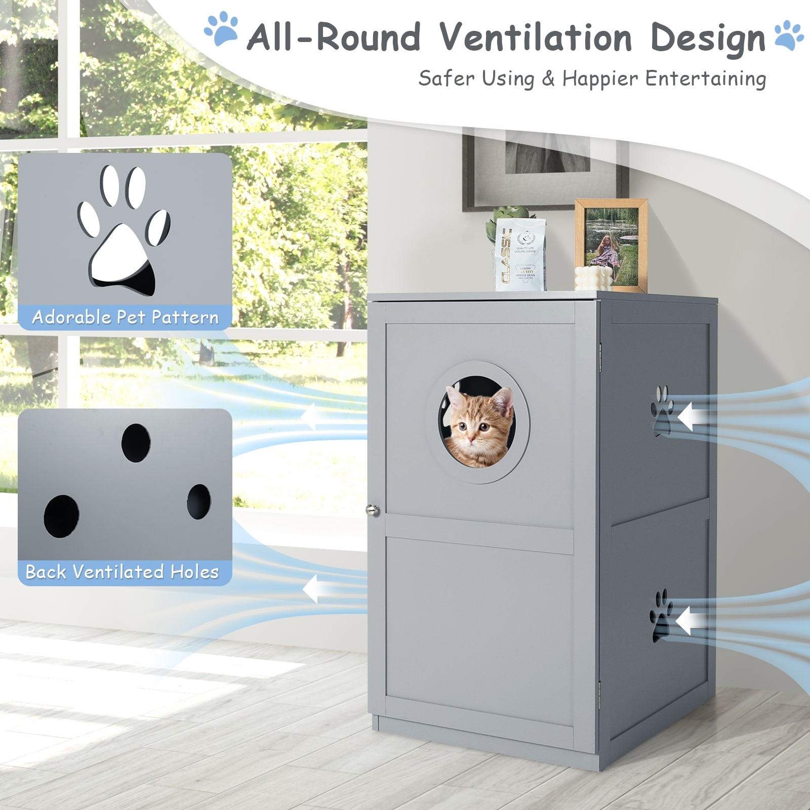Forclover CJW-LBV01GR Litter-Boxes - View #4