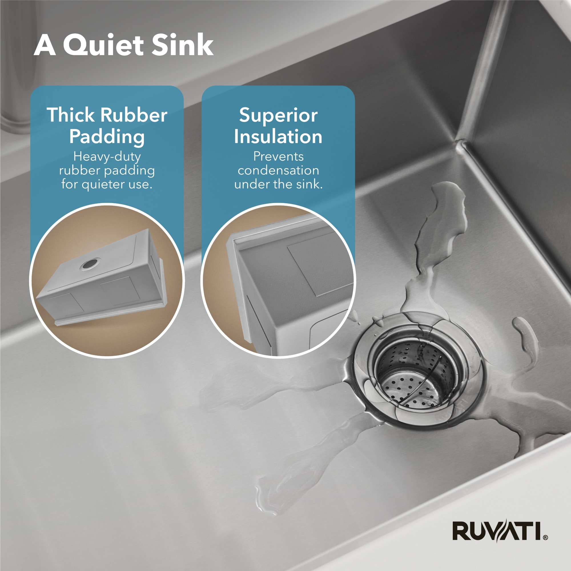 Ruvati RVH7433 Kitchen-Sinks - View #8