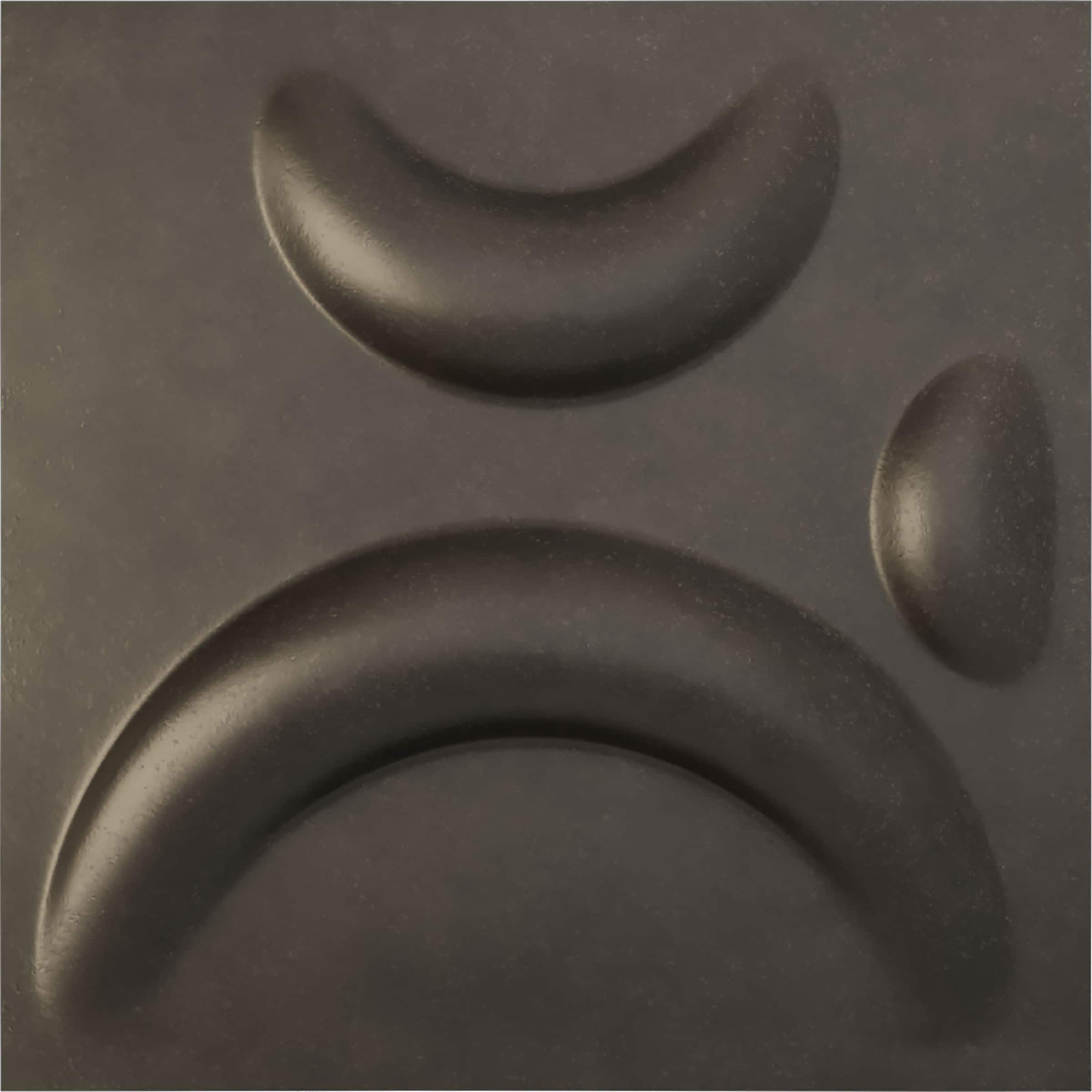 Ekena Millwork WP12X12SEDST 11-7/8-in x 11-7/8-in Embossed Paintable/Stainable Black PVC Wall Panel ( 0.98-sq ft )