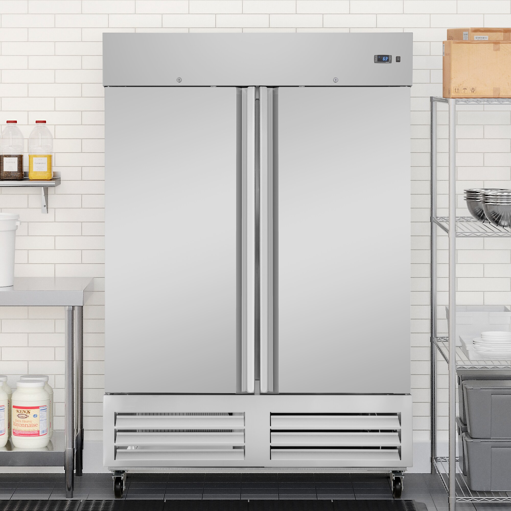 KoolMore LOW-KM-RIC-2DSS Commercial-Refrigerators - View #2